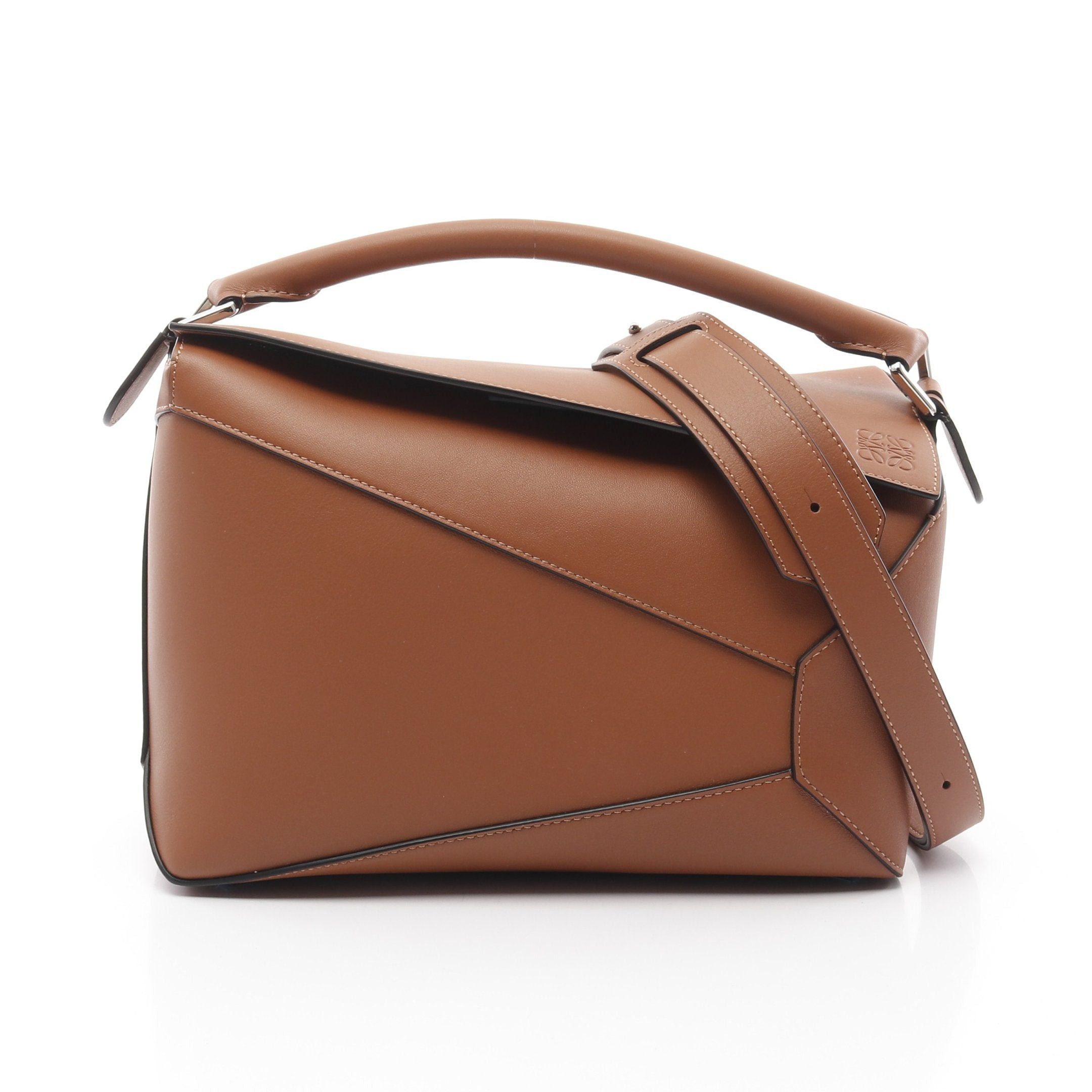 Loewe Loewe Puzzle Bag Handbag Leather Light Brown Size ONE SIZE - 1 Thumbnail