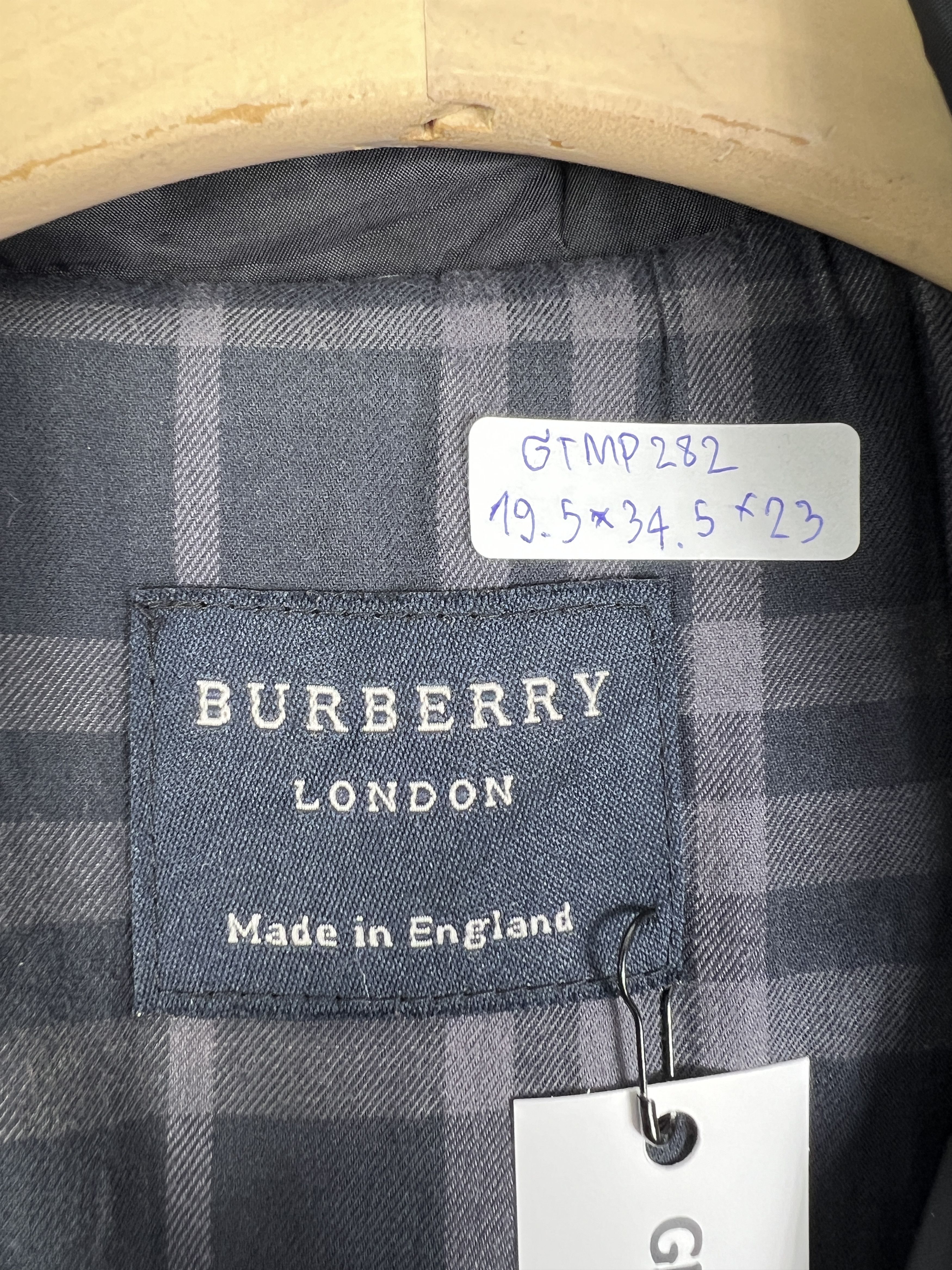 Burberry BURBERRY London Trench Polyester Coat (M) GTMP282 Size M / US 6-8 / IT 42-44 - 3 Thumbnail