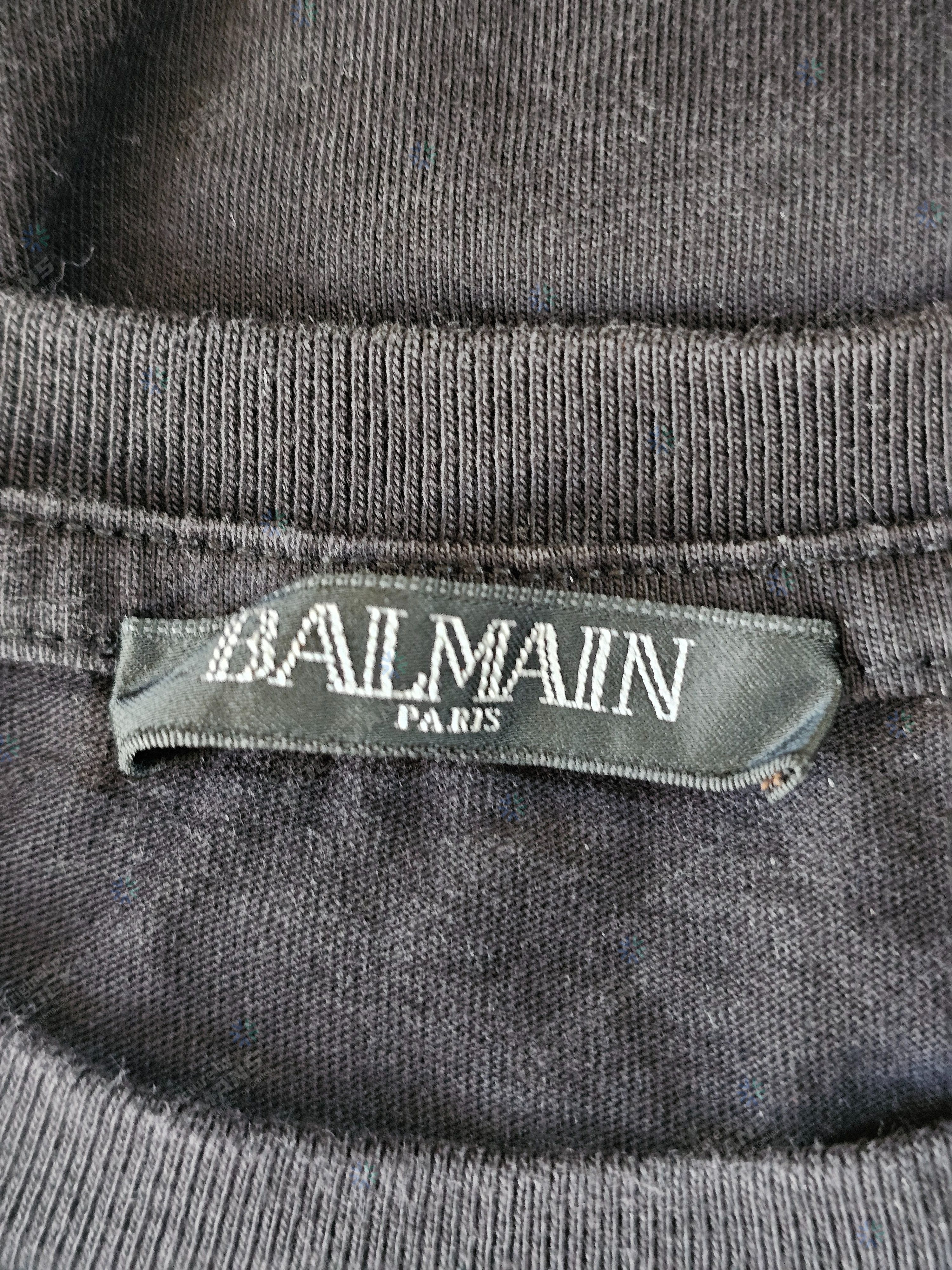Balmain Balmain Black Logo T-Shirt Size S Size US S / EU 44-46 / 1 - 4 Thumbnail