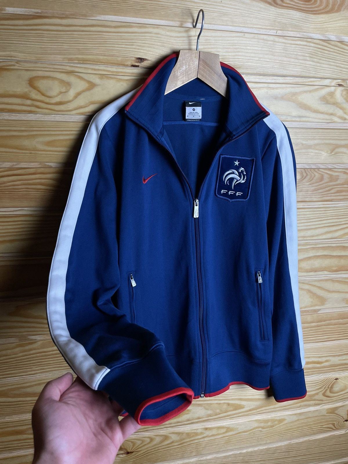 Nike × Vintage Vintage Nike France Soccer National Team Jacket Size US M / EU 48-50 / 2 - 3 Thumbnail