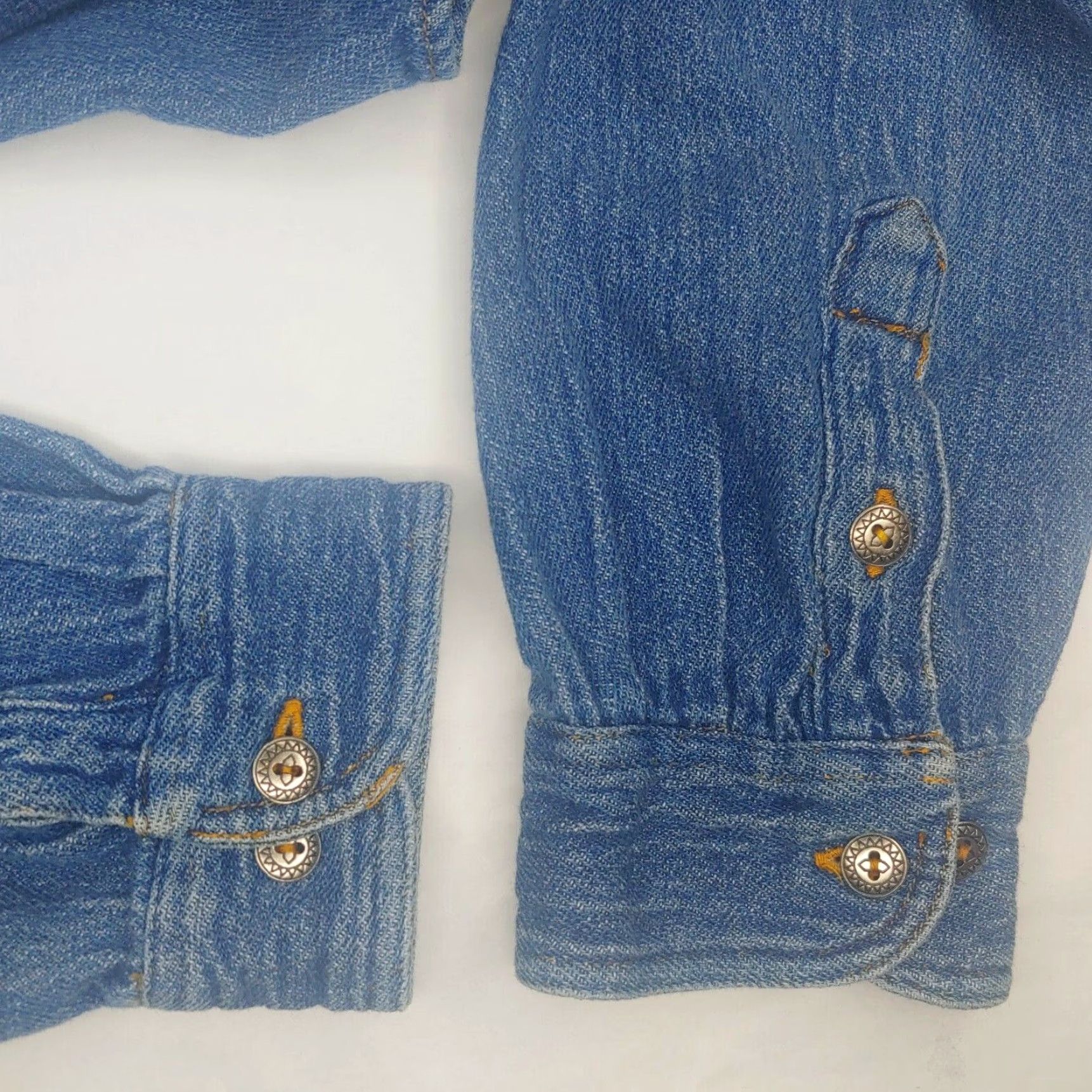 Denime VINTAGE Sierra Pacific Shirt Denim Button-Up 1990s Blue XL Women Casual Size XL / US 12-14 / IT 48-50 - 5 Thumbnail
