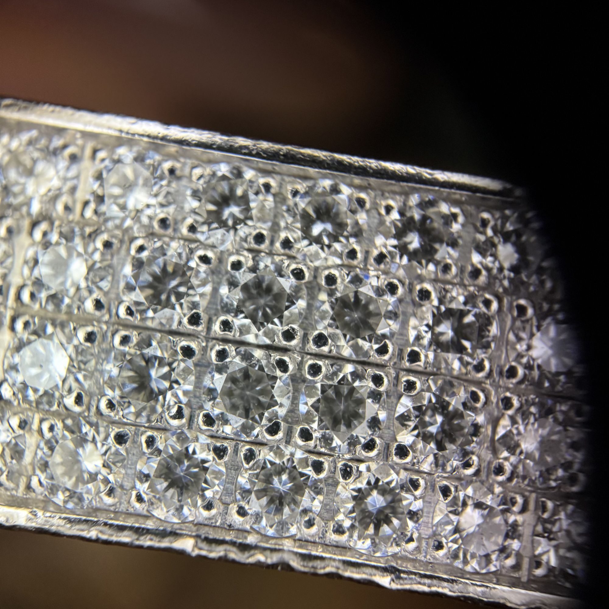 Hermes Hermès Kelly Diamond Lock Bangle 18K White Gold 0.36ct Made Size ONE SIZE - 12 Thumbnail