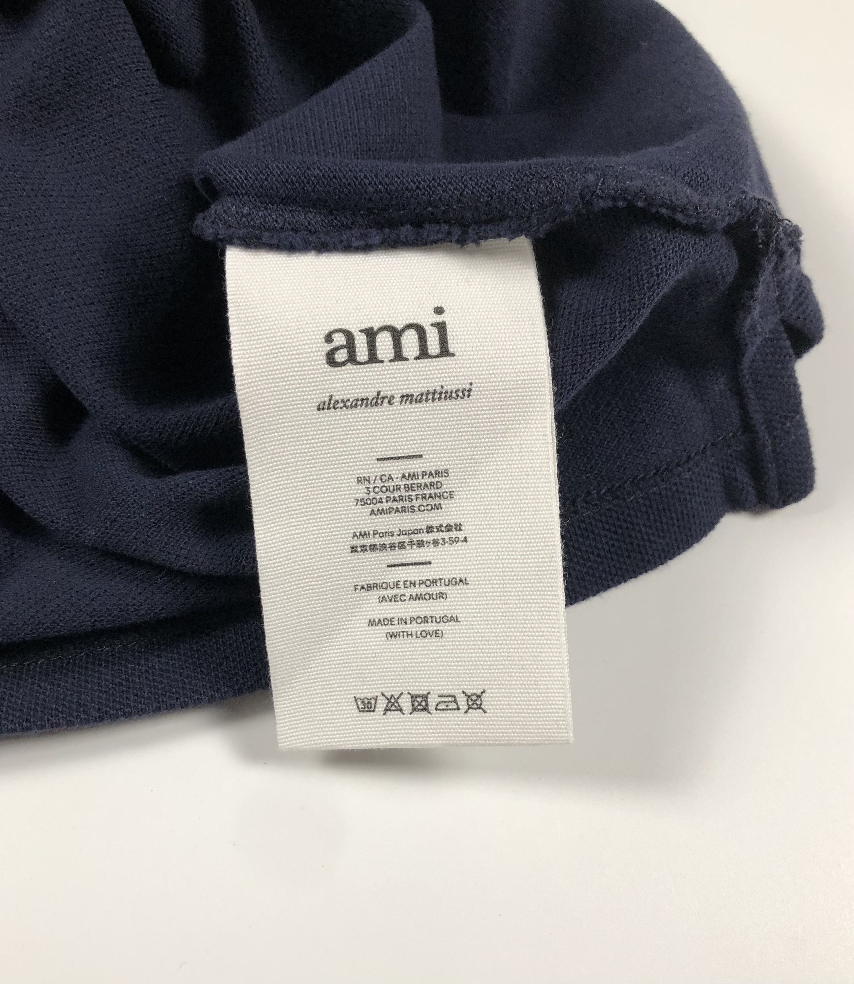 AMI Ami Alexandre Mattiussi Heart Embroidered Polo Shirt Size US XXL / EU 58 / 5 - 6 Thumbnail
