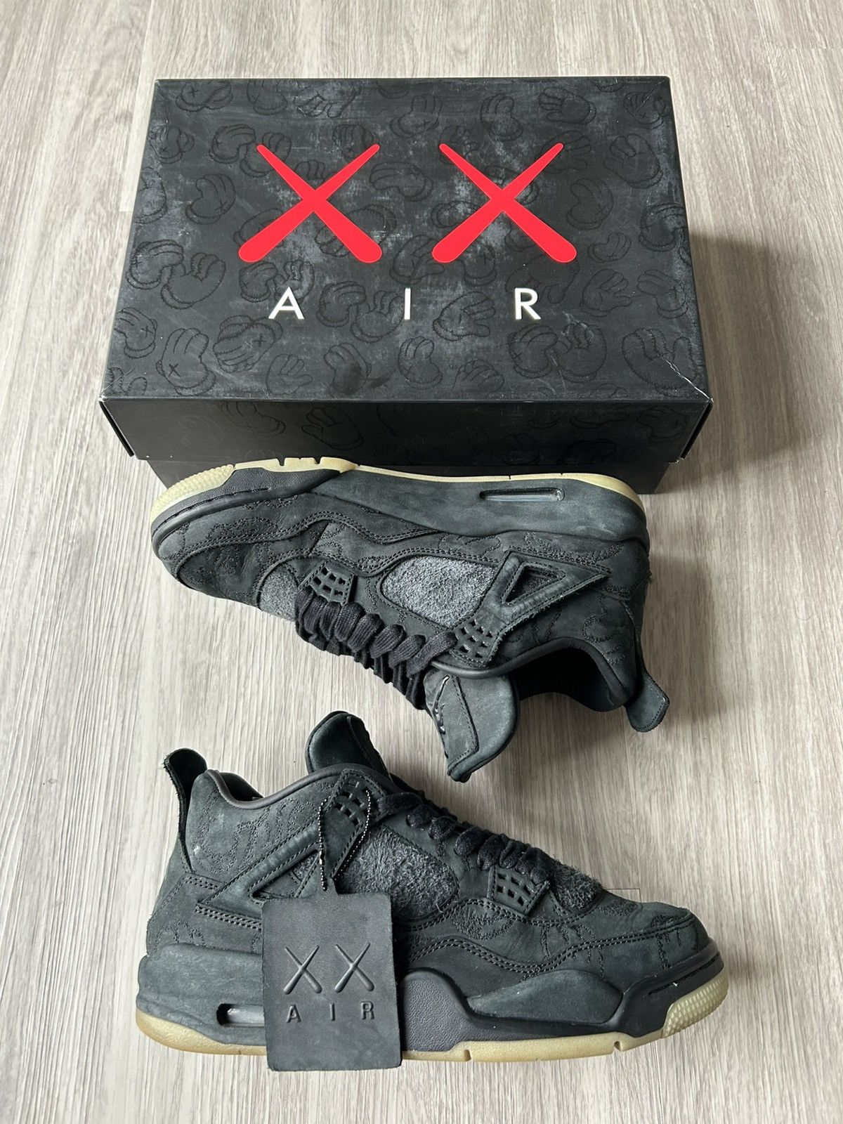 Jordan Brand × Kaws KAWS x Air Jordan Retro 4 Black Size 9 Size US 9 / EU 42 - 1 Thumbnail