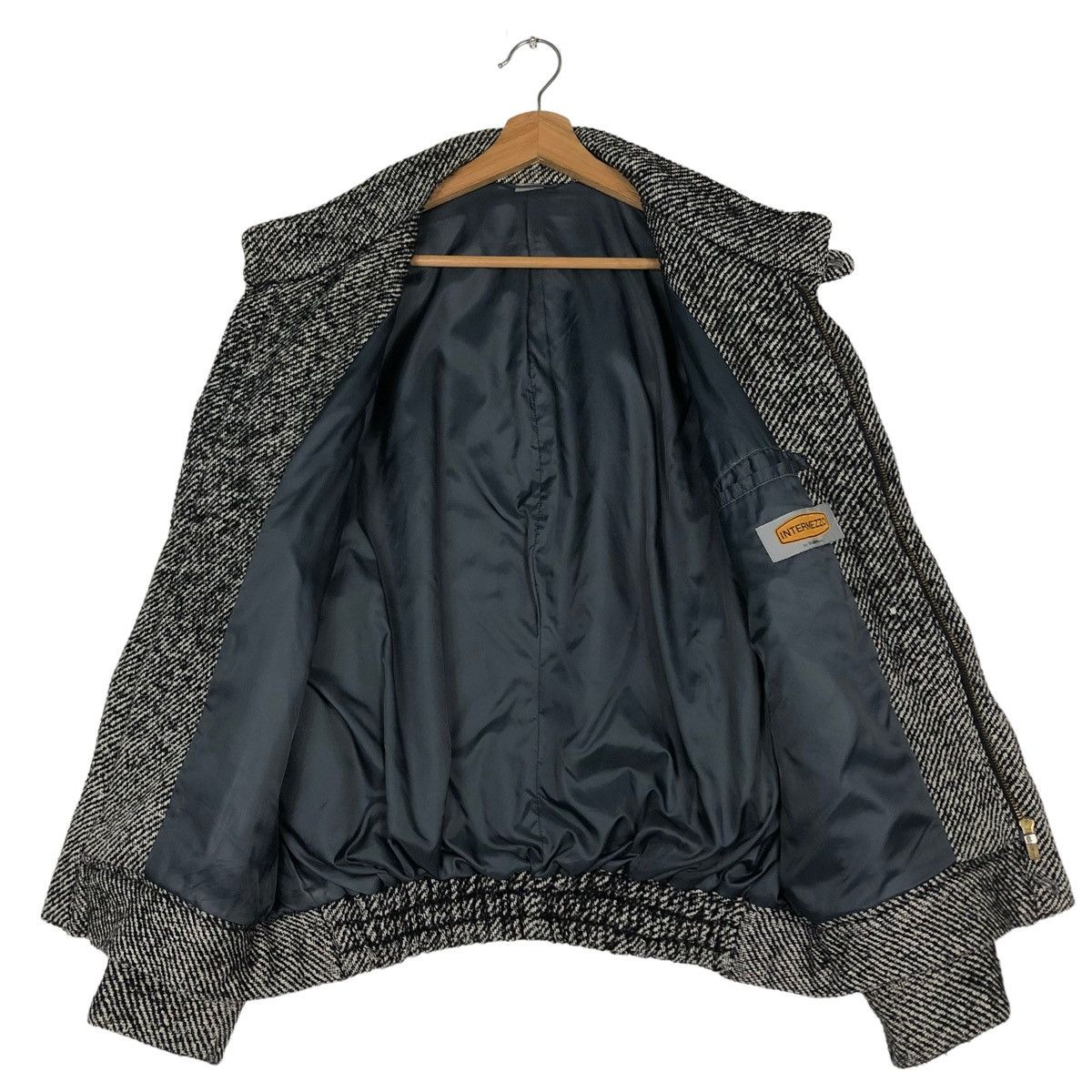 Japanese Brand 🔥80’s Intermezzo Issey Miyake Herringbone Bomber Jacket Size US L / EU 52-54 / 3 - 13 Thumbnail