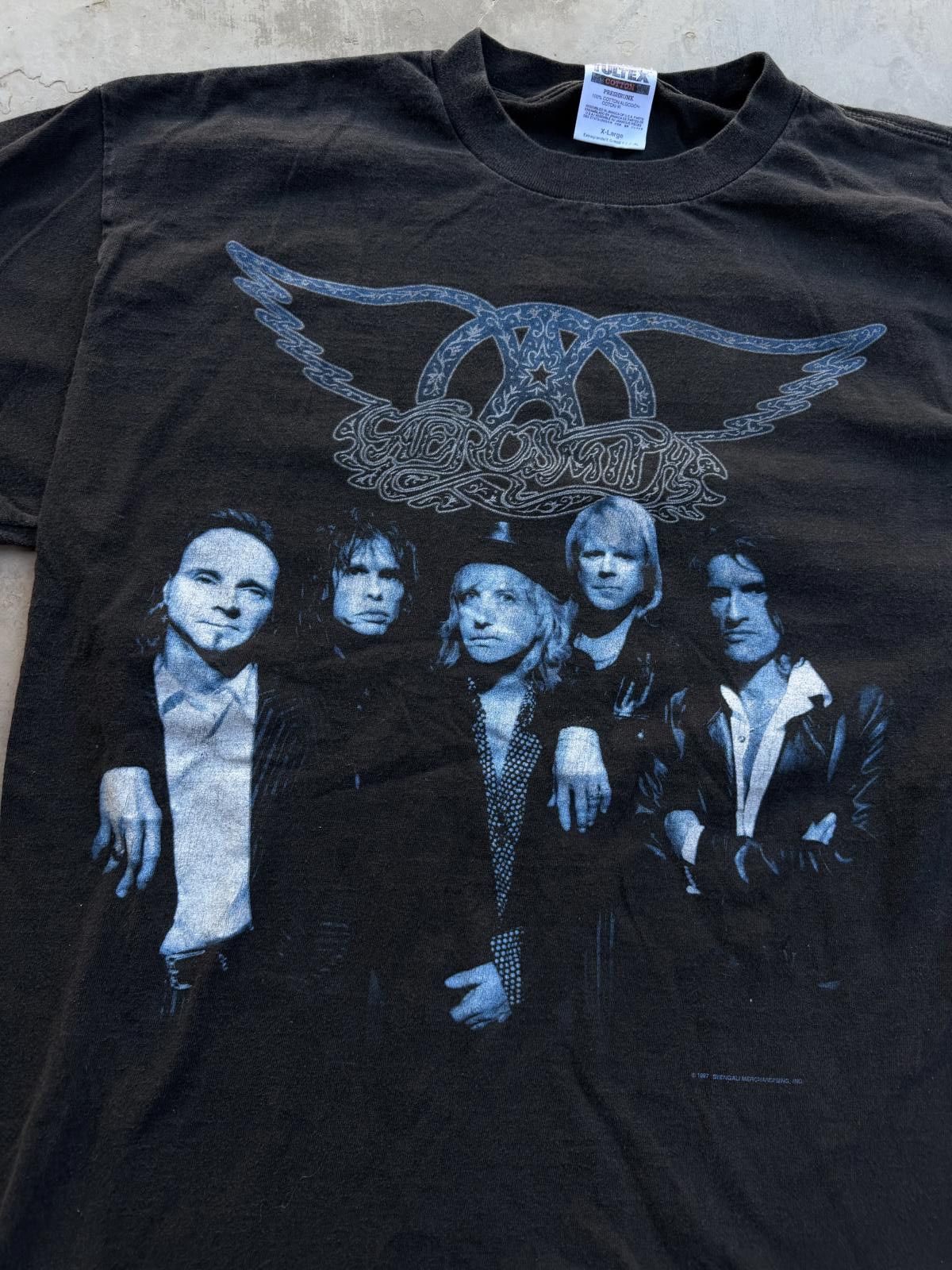 Tultex Vintage 1997 Aerosmith Nine Lives Tour Tee XL Band Shirt Size US XL / EU 56 / 4 - 3 Thumbnail
