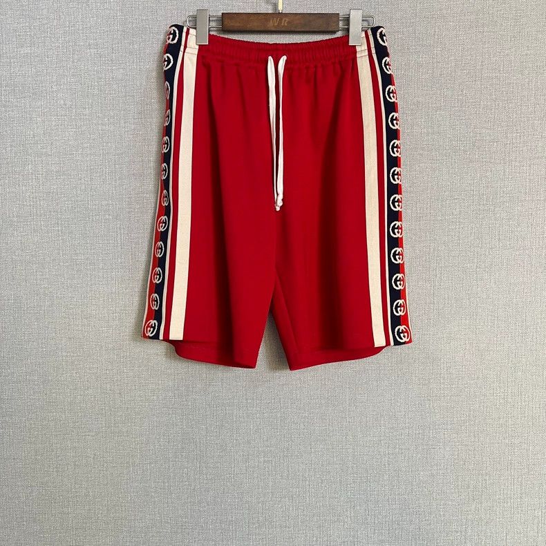 Gucci Gucci Size S Red double G string logo shorts size S 2502-N Size US 30 / EU 46 - 1 Thumbnail