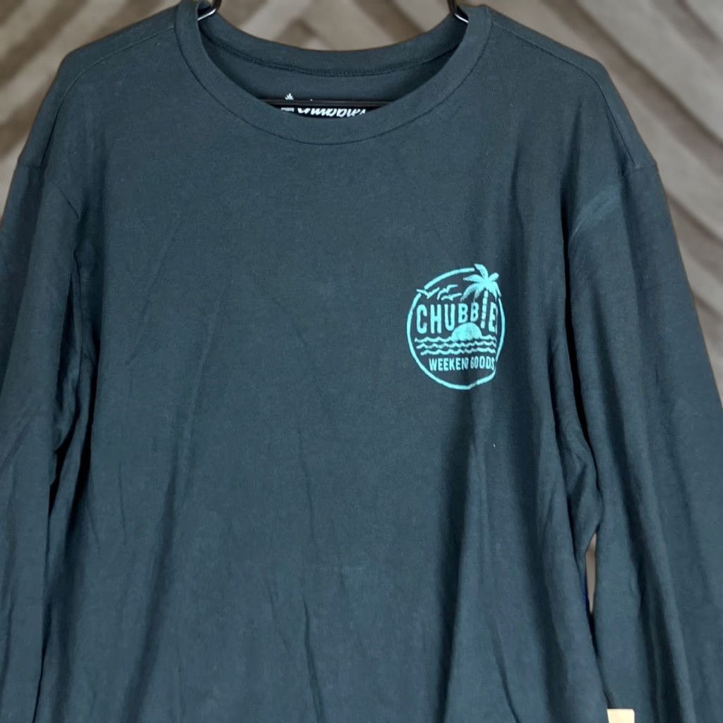 Chubbies Chubbies Mens Shirt Black The Weekend Has Arrived Vibes 100% Cotton Crew XL Shirt Men Black XL Crew Long Sleeve Solid Casual Vintage Size US XL / EU 56 / 4 - 1 Thumbnail