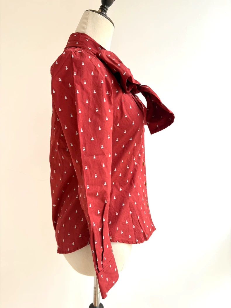 Vivienne Westwood Vivienne Westwood size1 A red shirt with a big bow of love Size M / US 6-8 / IT 42-44 - 6 Thumbnail
