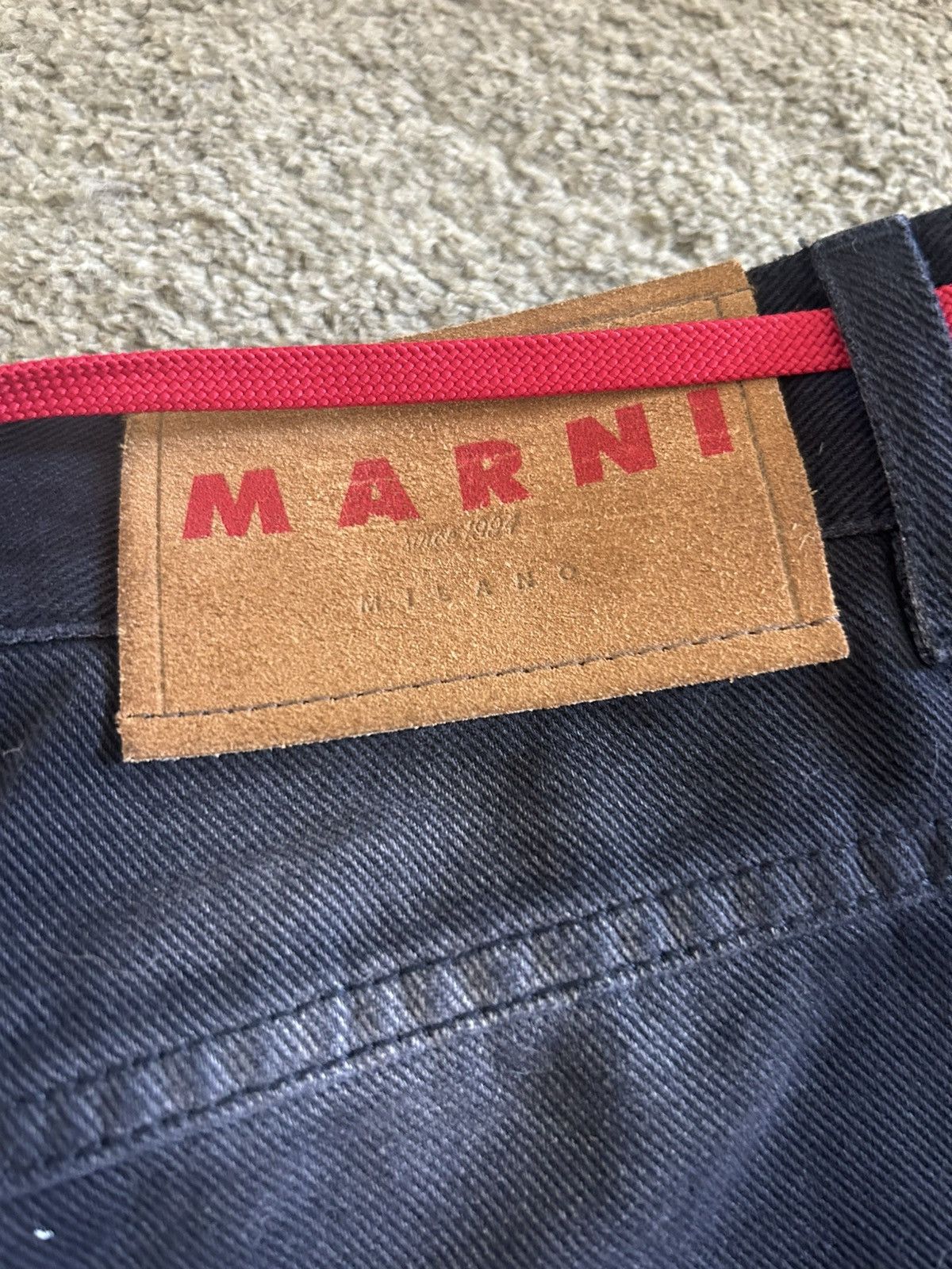 Marni Marni Faded Black Drawstring denim Size US 34 / EU 50 - 9 Thumbnail