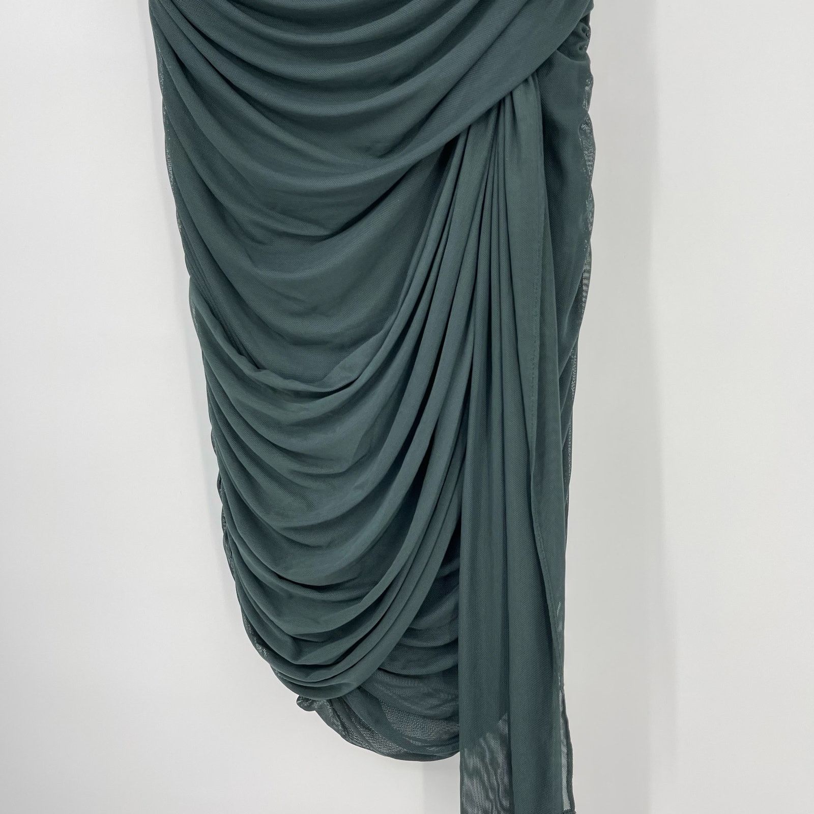 Amanda Uprichard Amanda Uprichard | Anja Mini Dress in Moss Green M Size M / US 6-8 / IT 42-44 - 8 Thumbnail