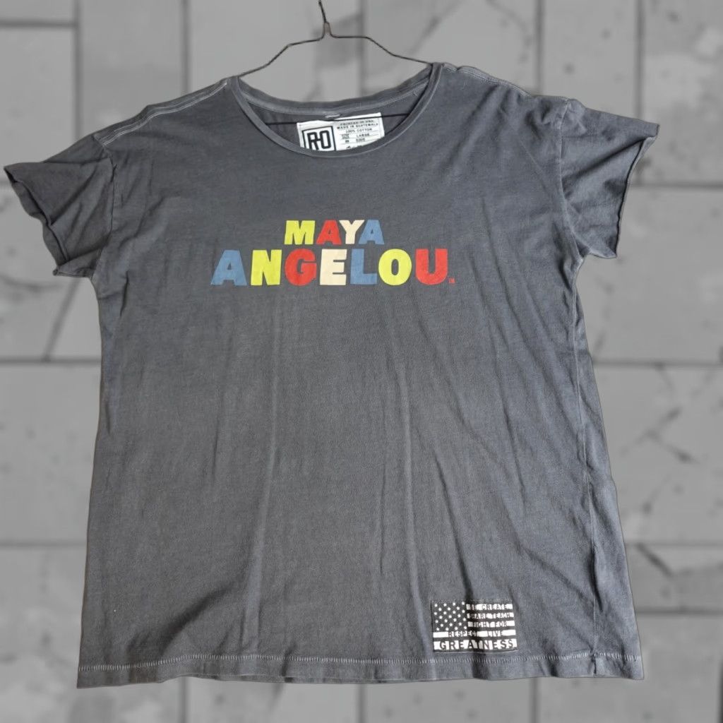 Roots Roots of Fight Womens Shirt L Gray Maya Angelou Cotton NEW Size L / US 10 / IT 46 - 1 Thumbnail