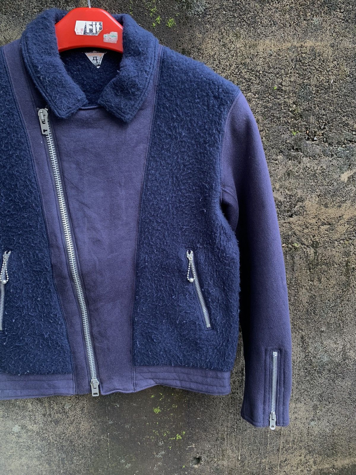 FilMelange × Japanese Brand 🔥RARE🔥VINTAGE FILMELANGE WOOL/COTTON BIKER JACKET Size US M / EU 48-50 / 2 - 4 Thumbnail