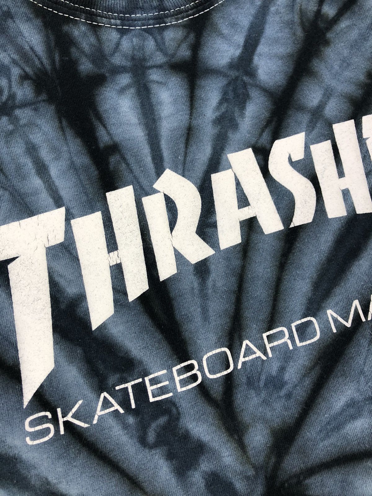 Thrasher Thrasher Grey Tie Dye Crop Tshirt Size US M / EU 48-50 / 2 - 5 Thumbnail