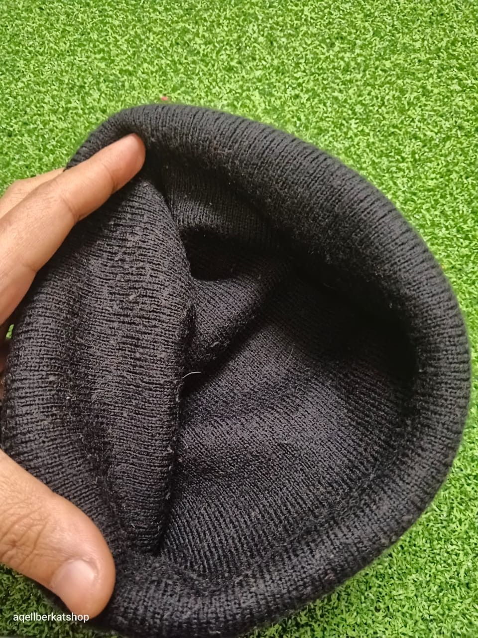 Nike VTG 90S NIKE SWOOSH Taiwan Embroidered Logo Beanie Size ONE SIZE - 5 Thumbnail