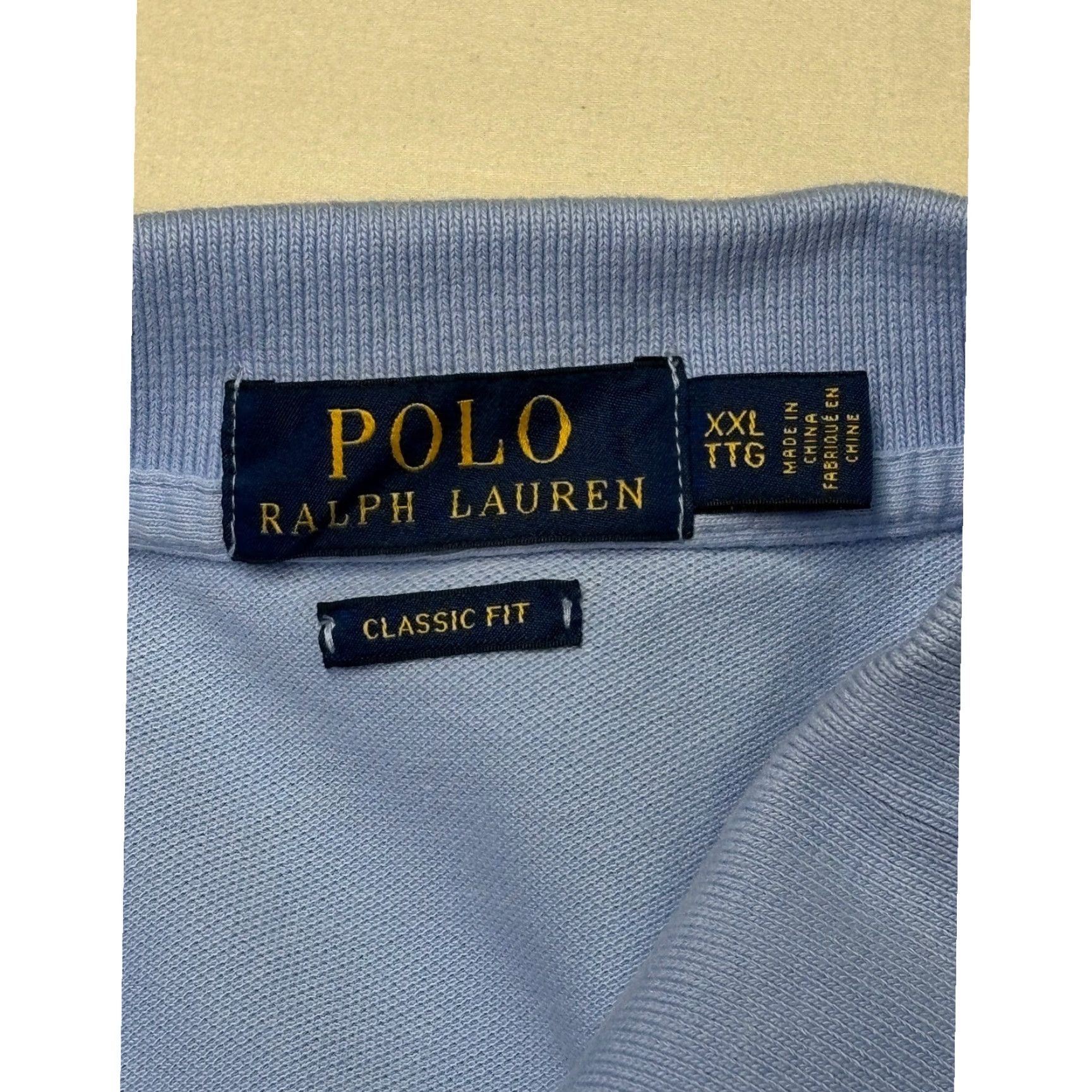 Polo Ralph Lauren Ralph Lauren Polo Shirt Mens XXL Classic Fit Light Blue Short Sleeve Size US XXL / EU 58 / 5 - 3 Thumbnail