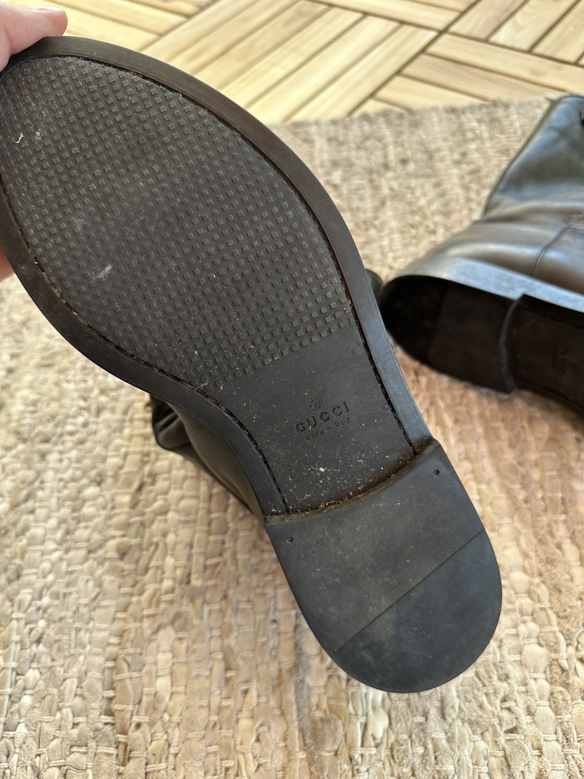 Gucci Chelsea Leather Boots Shoes