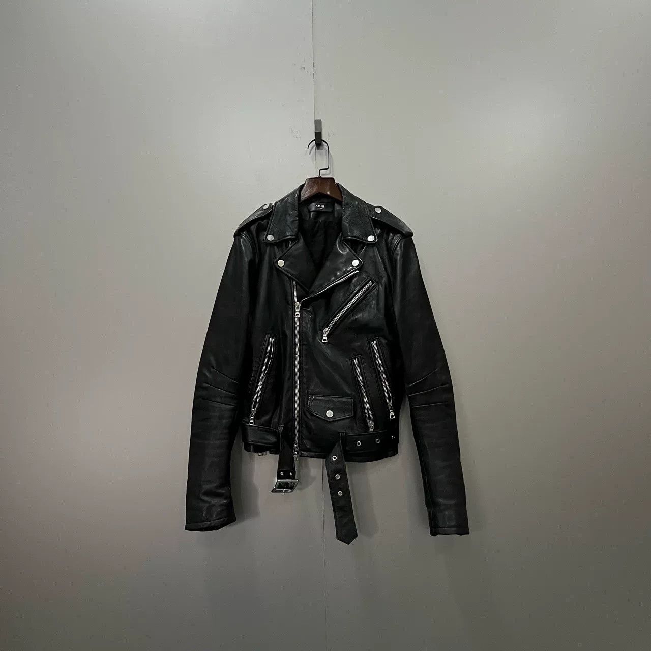 Amiri amiri black leather motorcycle jacket size 34 Size US S / EU 44-46 / 1 - 1 Thumbnail