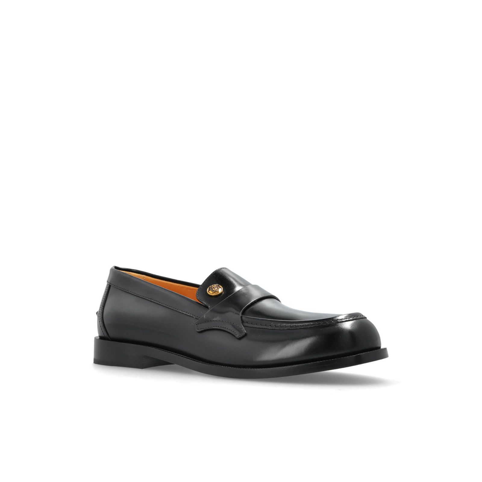 Versace VERSACE Manu Black Leather Loafers New & Authentic (Men's si Size US 13 / EU 46 - 2 Thumbnail