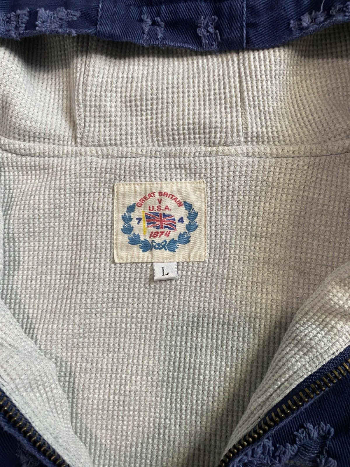 74 Is War 74 denim garbage man jacket Size US L / EU 52-54 / 3 - 6 Thumbnail