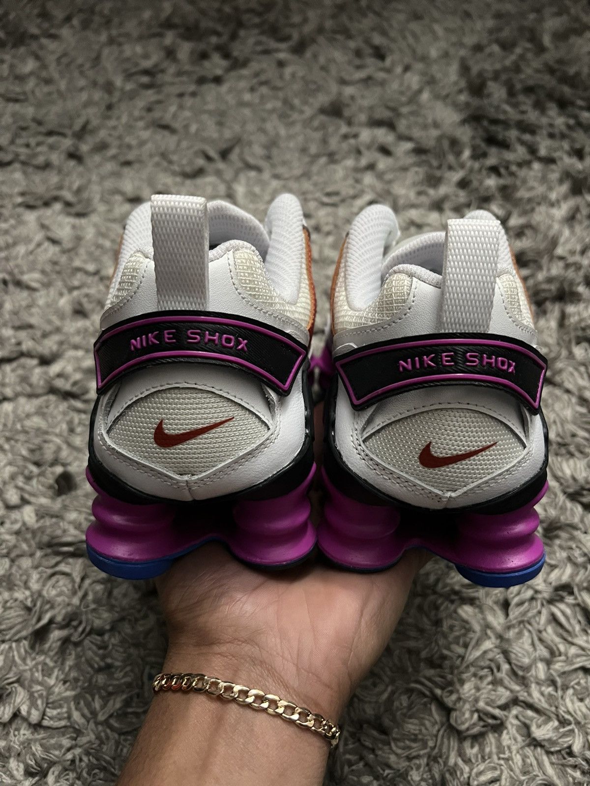 Nike Women Nike Shox TL Nova - white/black-hyper violet Size US 5.5 / EU 38 - 3 Thumbnail