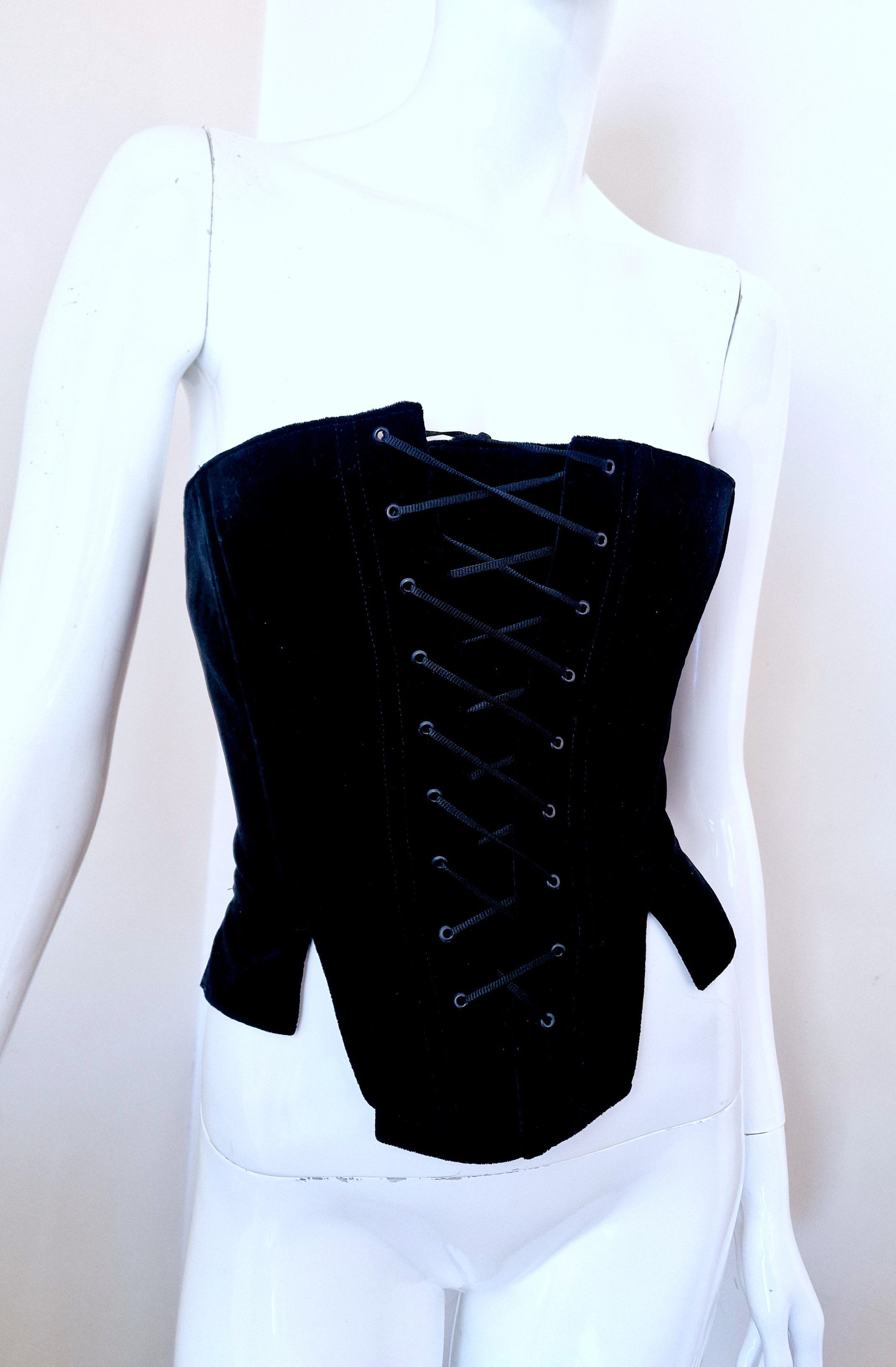 Other Lolita Lempicka Bustier Vintage Large XL Top Boned Corset Size XL / US 12-14 / IT 48-50 - 4 Thumbnail