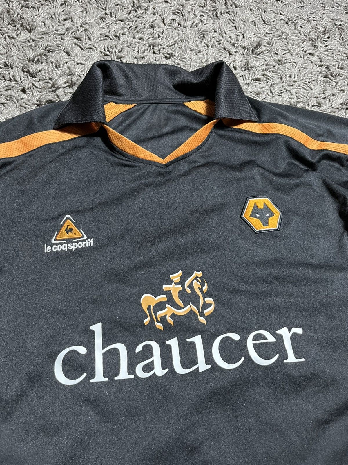 Le Coq Sportif WOLVERHAMPTON LE COQ SPORTIF 2005/06 TRIKOT SOCCER JERSEY Size US XXL / EU 58 / 5 - 2 Thumbnail