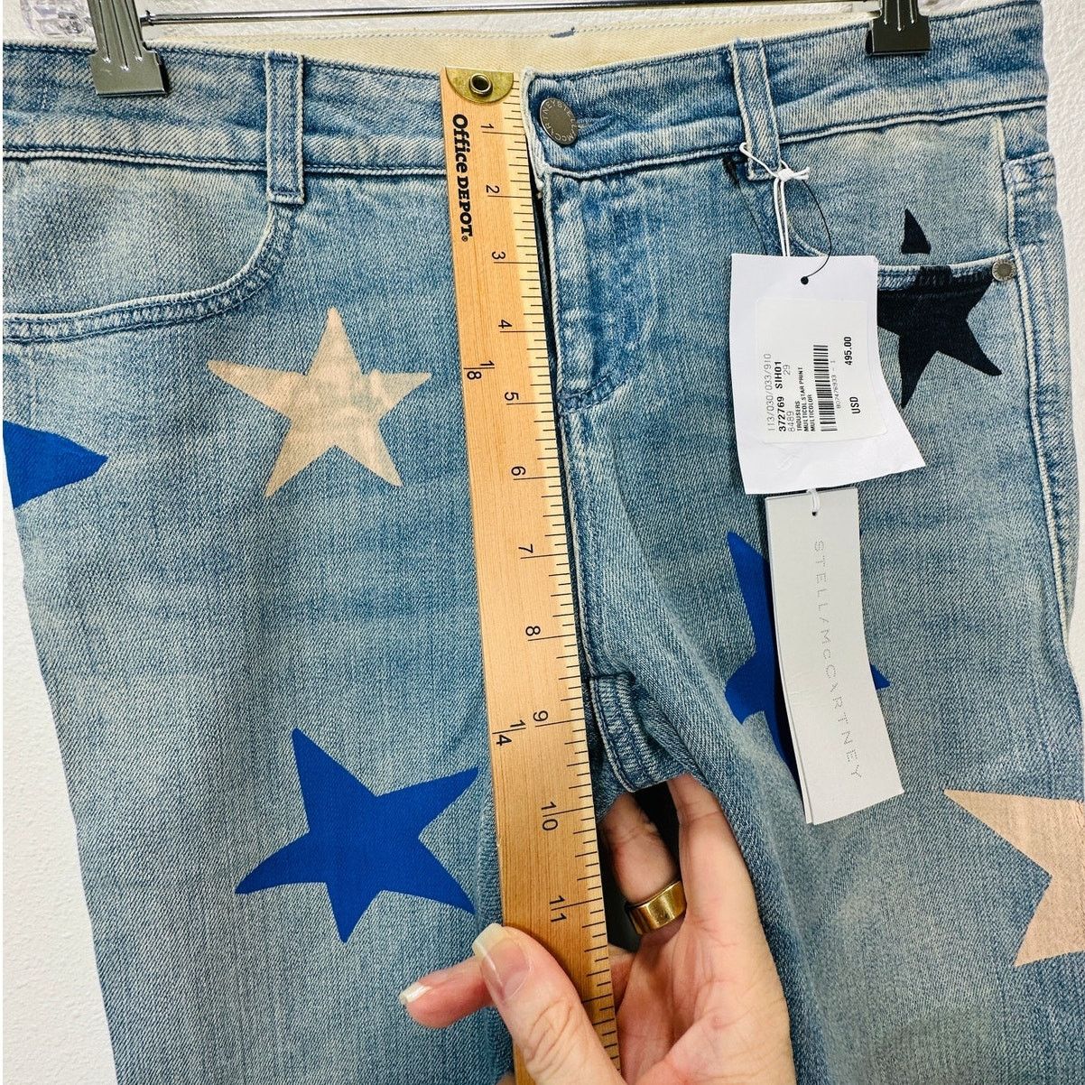Stella McCartney NWT Stella McCartney Star Low Rise Skinny Boyfriend Jeans 29 Size 29" - 12 Thumbnail