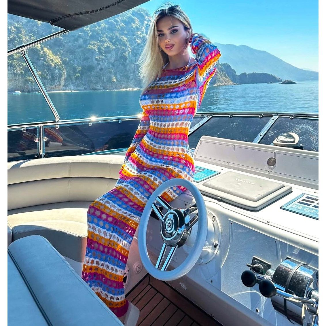 Mango LAST ONE!!! Mango Crochet Maxi Dress Resort Vacation NWT Size M / US 6-8 / IT 42-44 - 8 Thumbnail