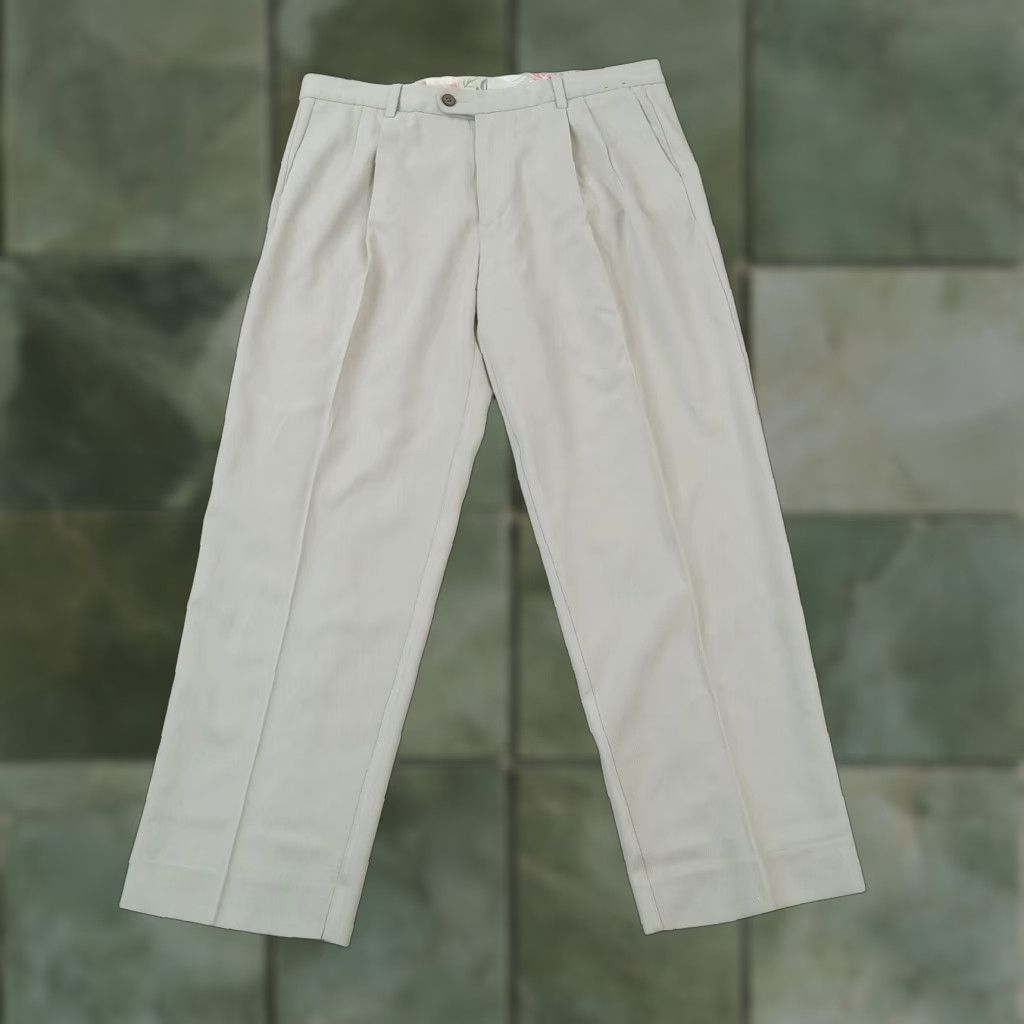 Tommy Bahama Tommy Bahama Mens Beige Chino Straight Fit Pleated Pants 36x30 Cotton Size US 36 / EU 52 - 1 Thumbnail