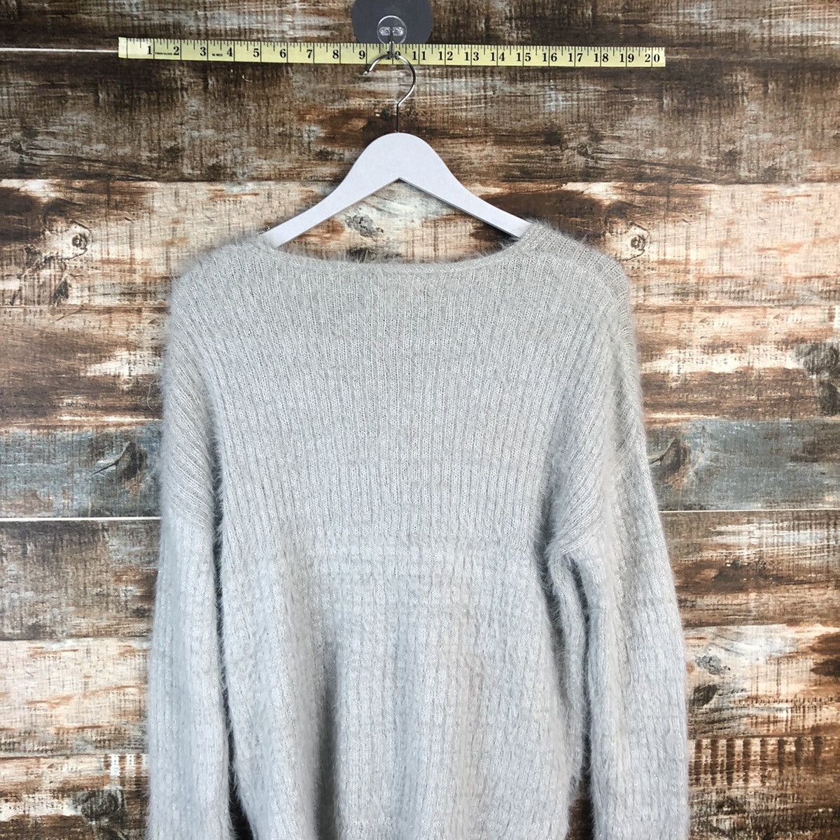 DL Ozoc Grey Mohair Knitwear #C369