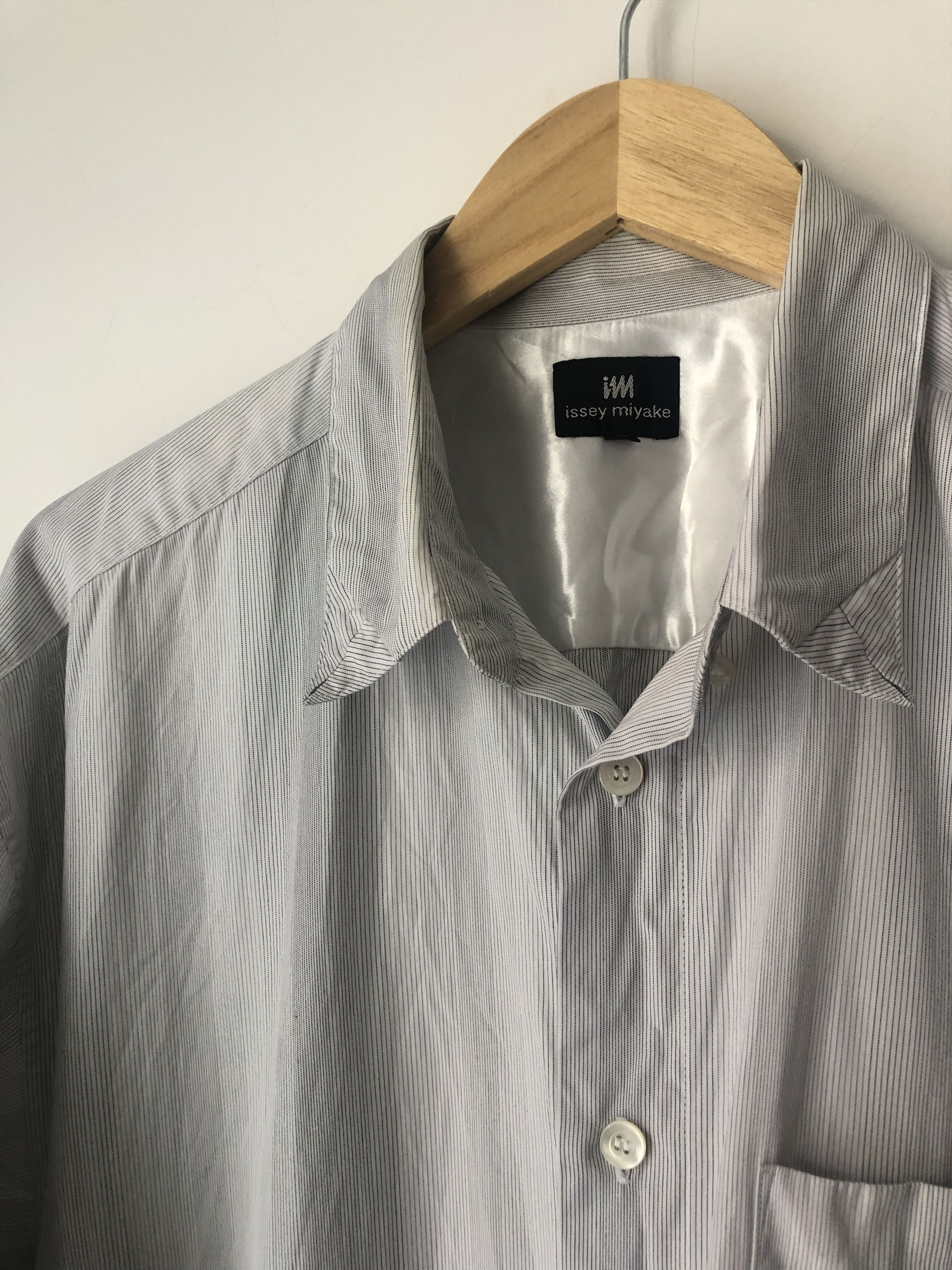Issey Miyake stripes shirt with silk lining Size US L / EU 52-54 / 3 - 2 Thumbnail