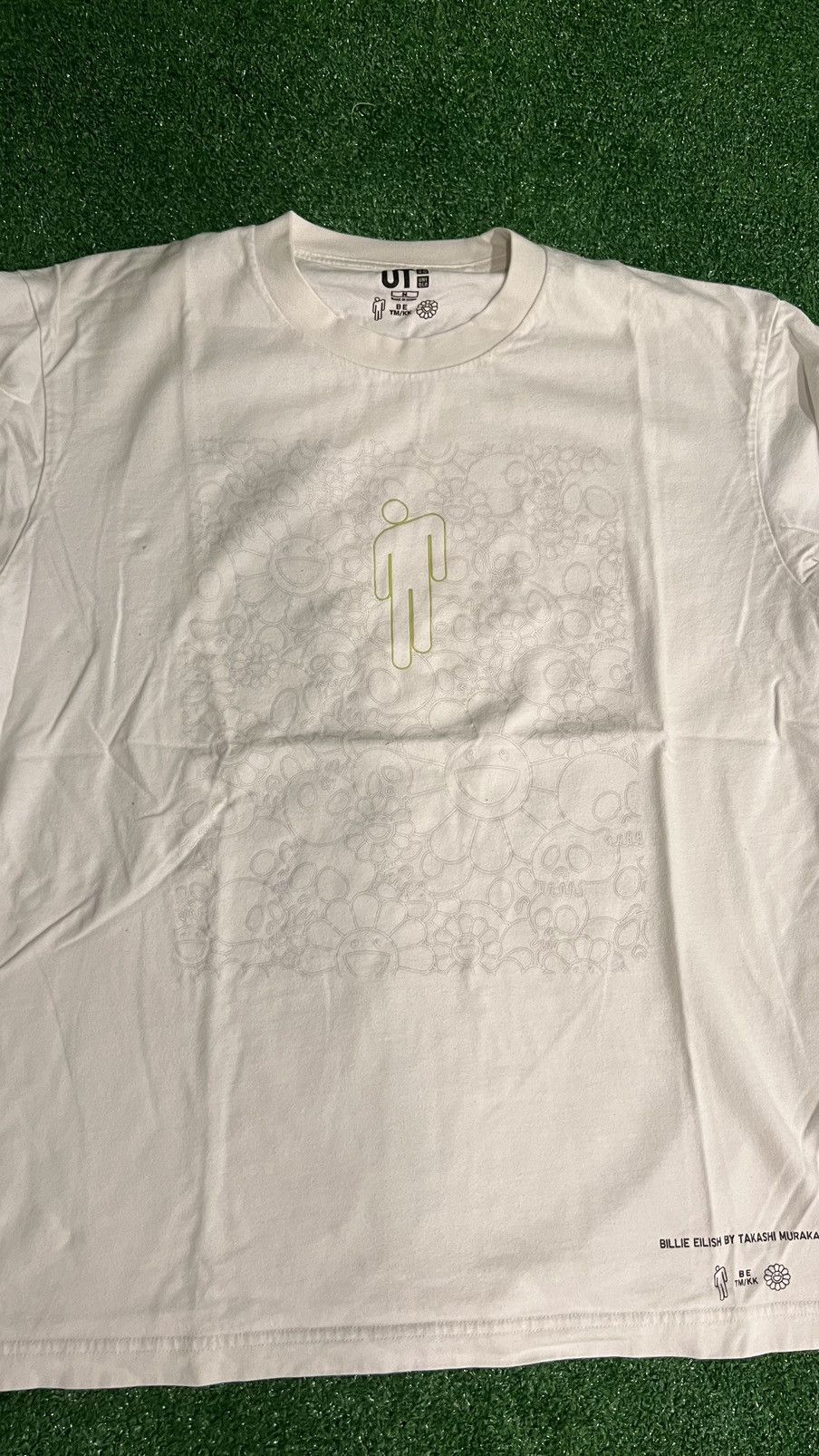 Billie Eilish × Takashi Murakami × Uniqlo Billie Eilish Takashi Murakami Flower Skulls T-Shirt Size US M / EU 48-50 / 2 - 2 Thumbnail