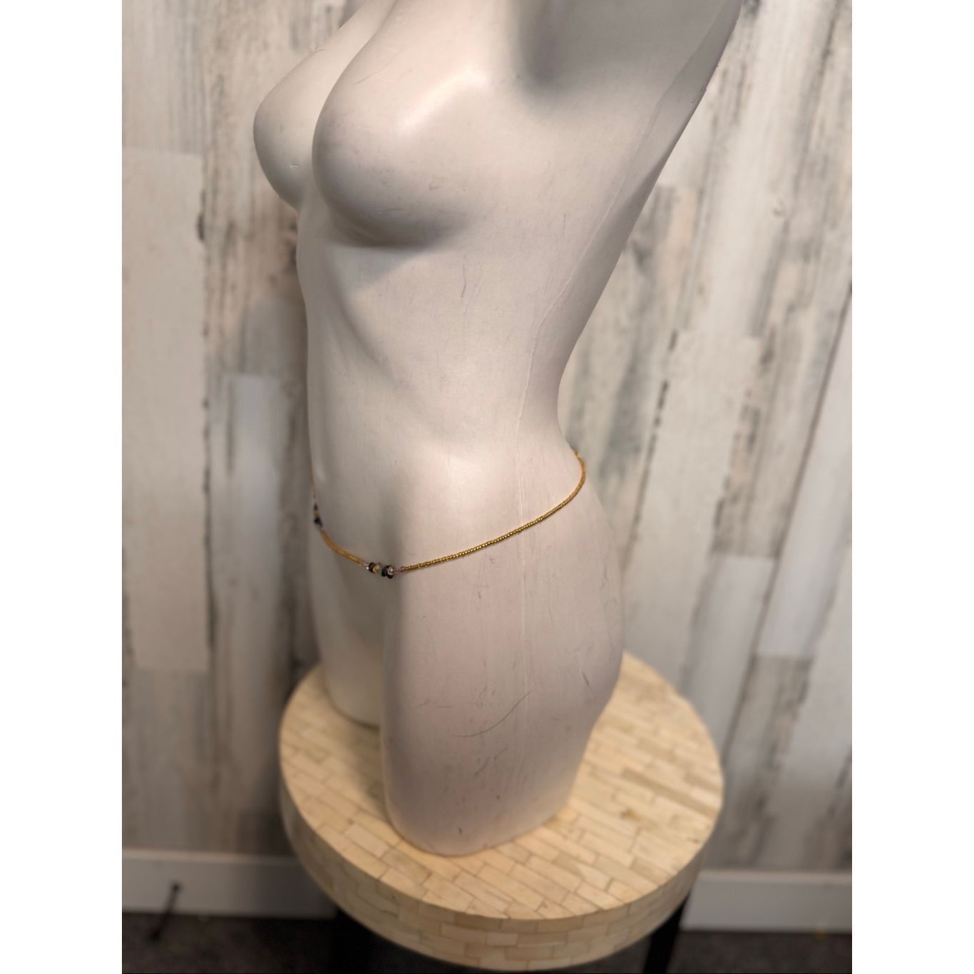 Other Gold Waist Chain with Multicolor Beads – Adjustable Body Cha Size ONE SIZE - 4 Thumbnail