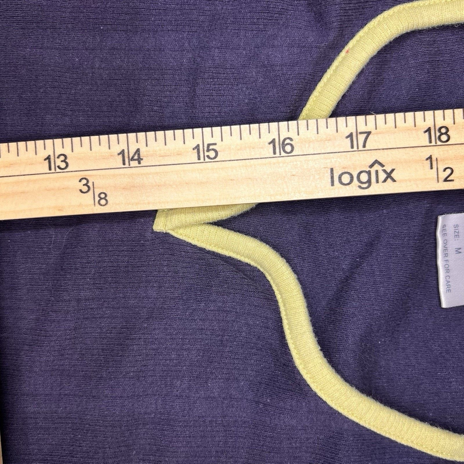 Reebok Reebok Purple Keyhole-Back Tank Top Yellow Trim – Size Large Size L / US 10 / IT 46 - 2 Thumbnail