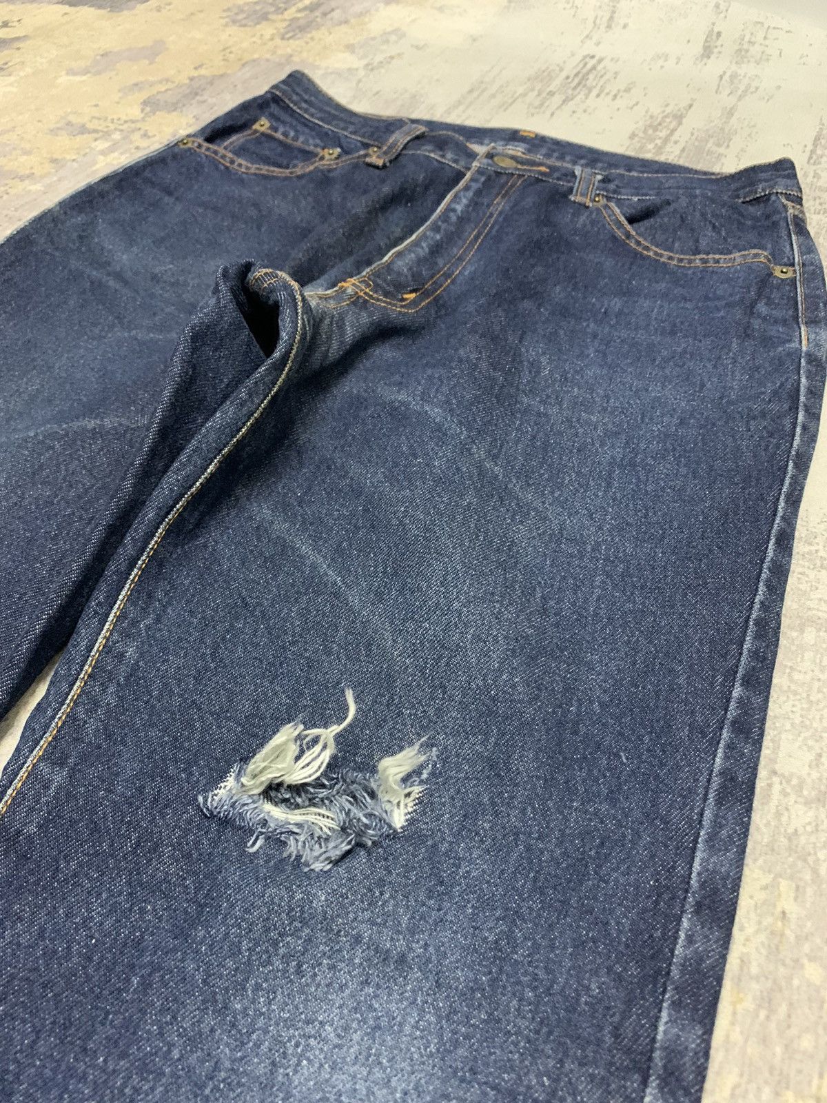 If Six Was Nine × Japanese Brand Japanese Brand Casual Land Japan Mini Flare Distressed Denim Size US 30 / EU 46 - 5 Thumbnail