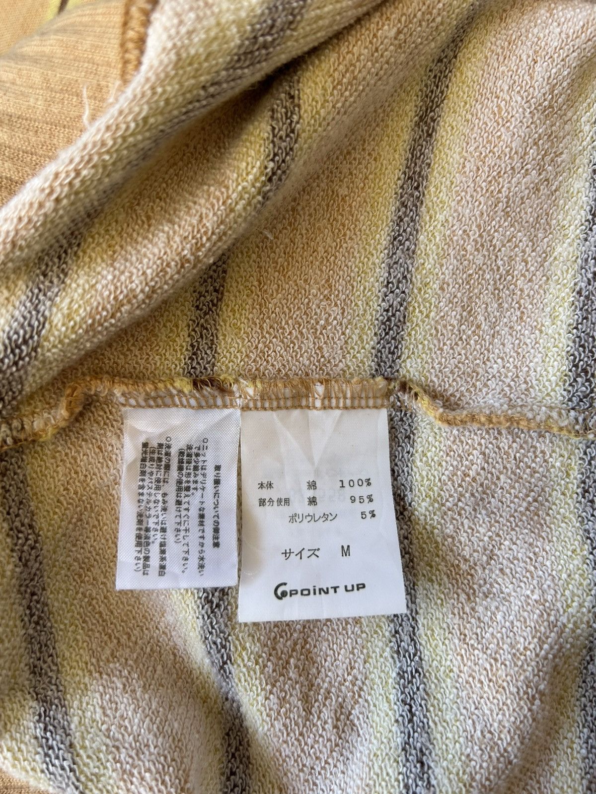 Hai Sporting Gear × Issey Miyake Hai Sporting Gear Stripes Short Sleeve Sweatshirt Size US M / EU 48-50 / 2 - 9 Thumbnail
