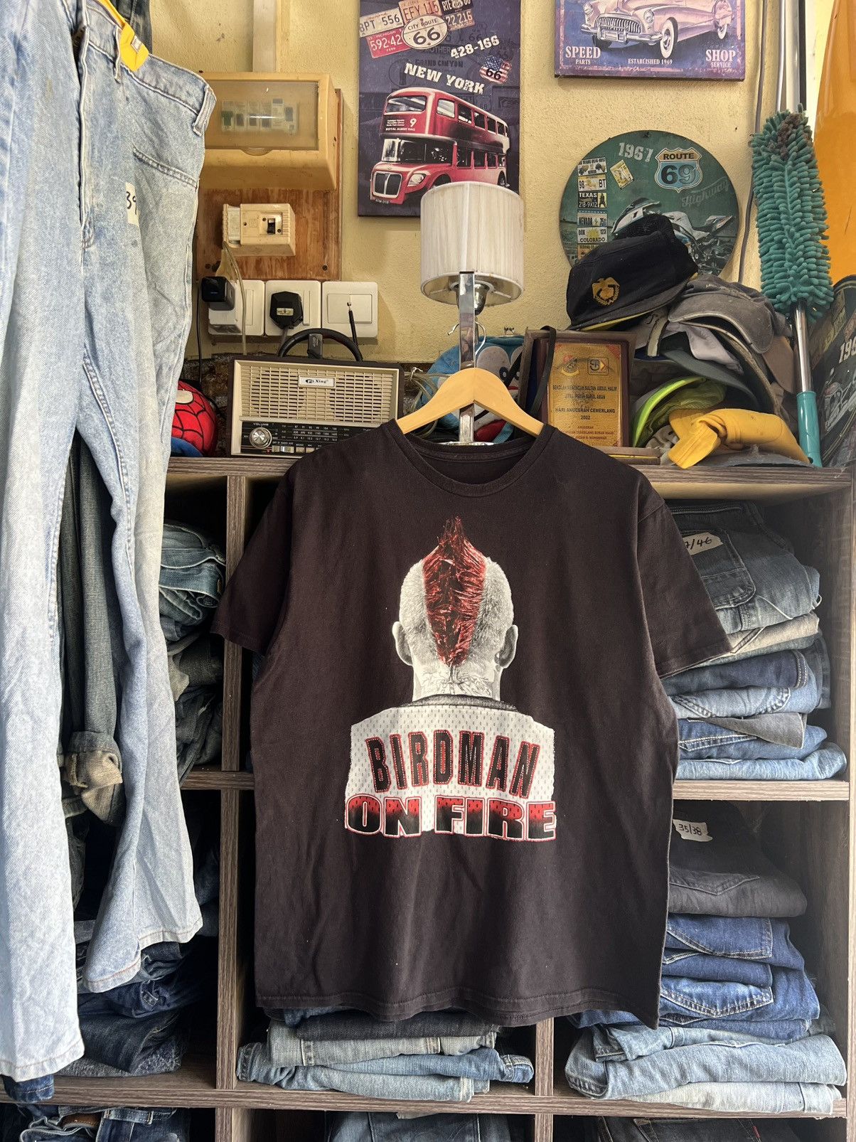 Vintage 🔥Vintage Birdman On Fire Tee Size US M / EU 48-50 / 2 - 1 Thumbnail