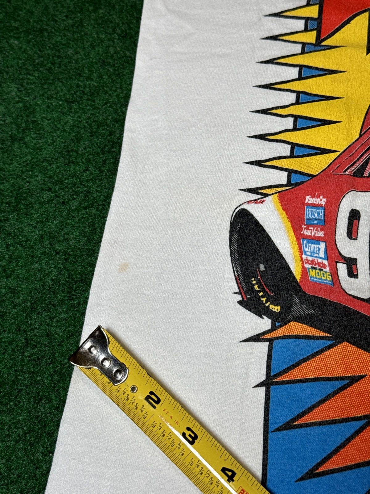 Fruit Of The Loom × NASCAR × Vintage Vintage 90s Mcdonalds Racing Bill Elliott Aop RARE T Shirt Size US XXL / EU 58 / 5 - 9 Thumbnail