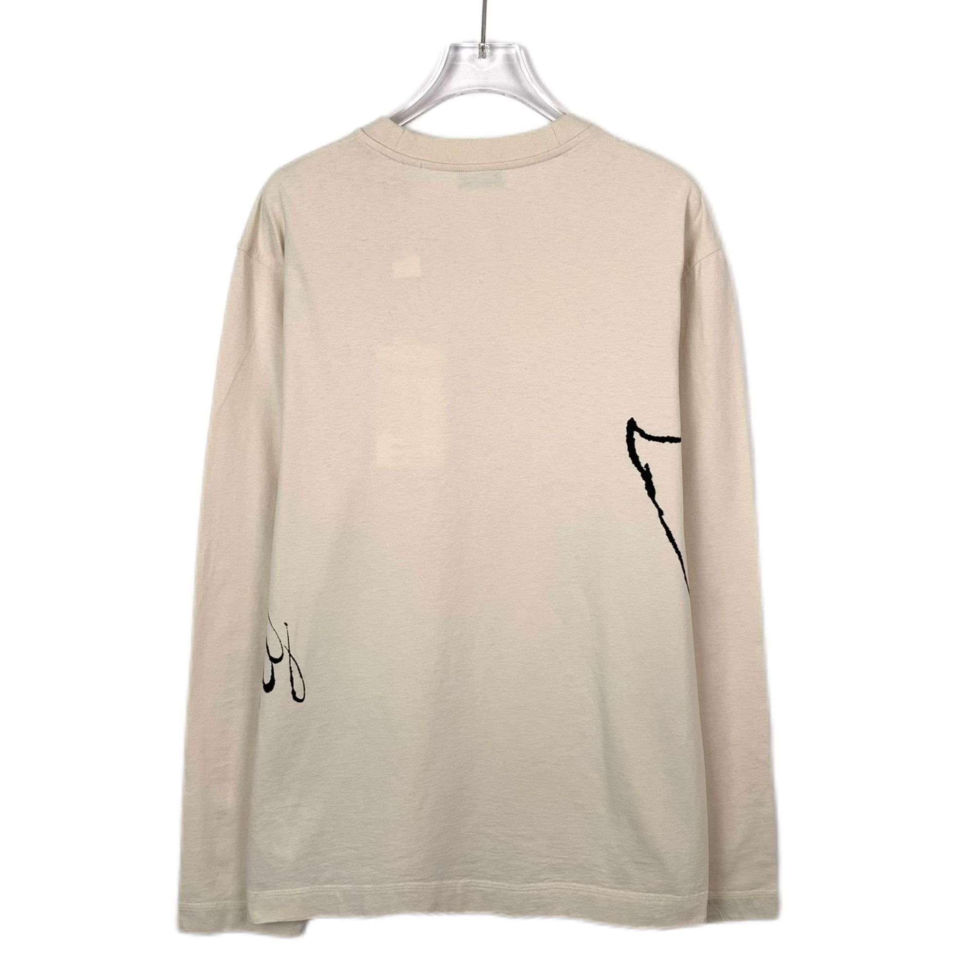 Burberry Burberry Beige Swan Print Cotton Long Sleeve T-Shirt M Size M / US 6-8 / IT 42-44 - 6 Thumbnail