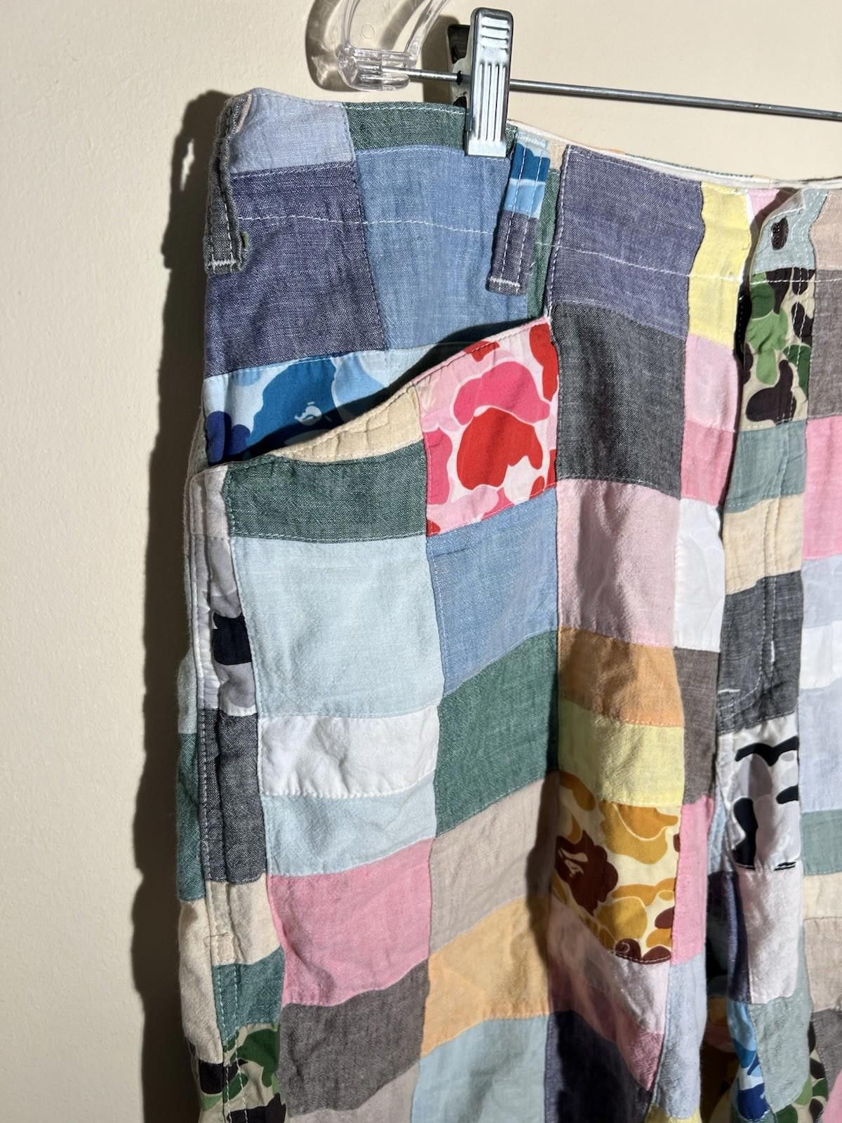 Bape A Bathing Ape BAPE Multi Camo Patchwork Cargo Shorts L Size US 34 / EU 50 - 4 Thumbnail