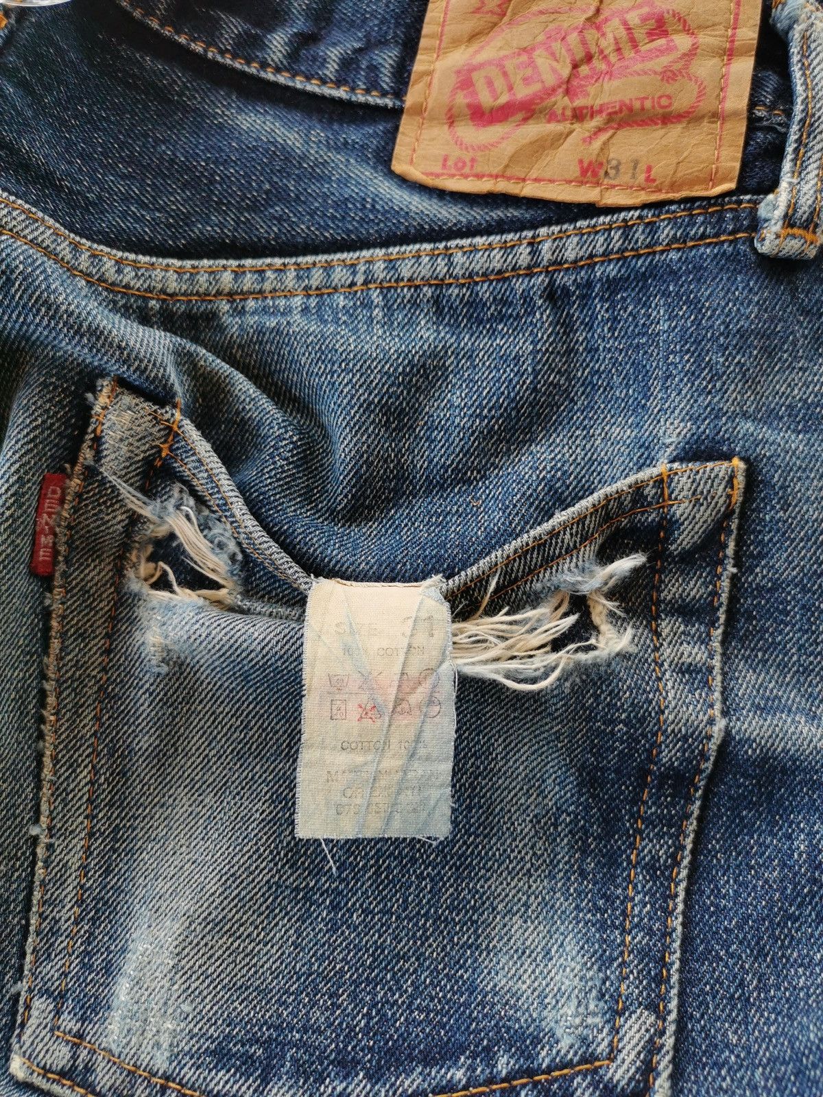 Denime × Samurai Jeans × The Flat Head Denime Selvedge Jeans Size US 30 / EU 46 - 7 Thumbnail