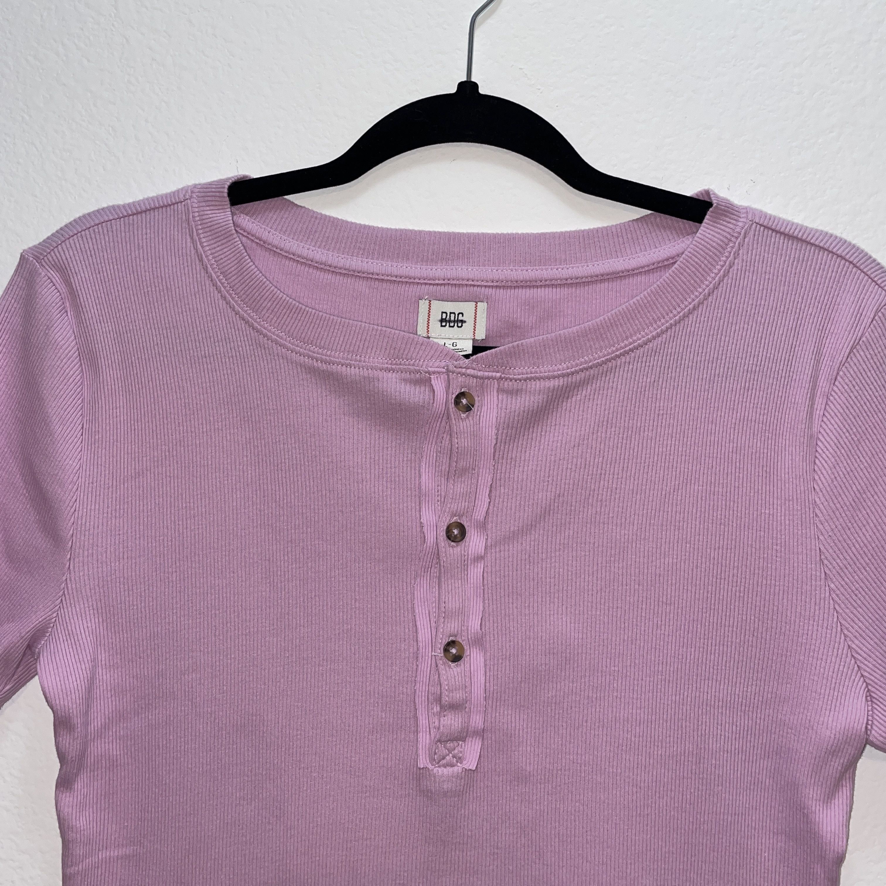 Bdg BDG Pink button up top Size L / US 10 / IT 46 - 2 Thumbnail