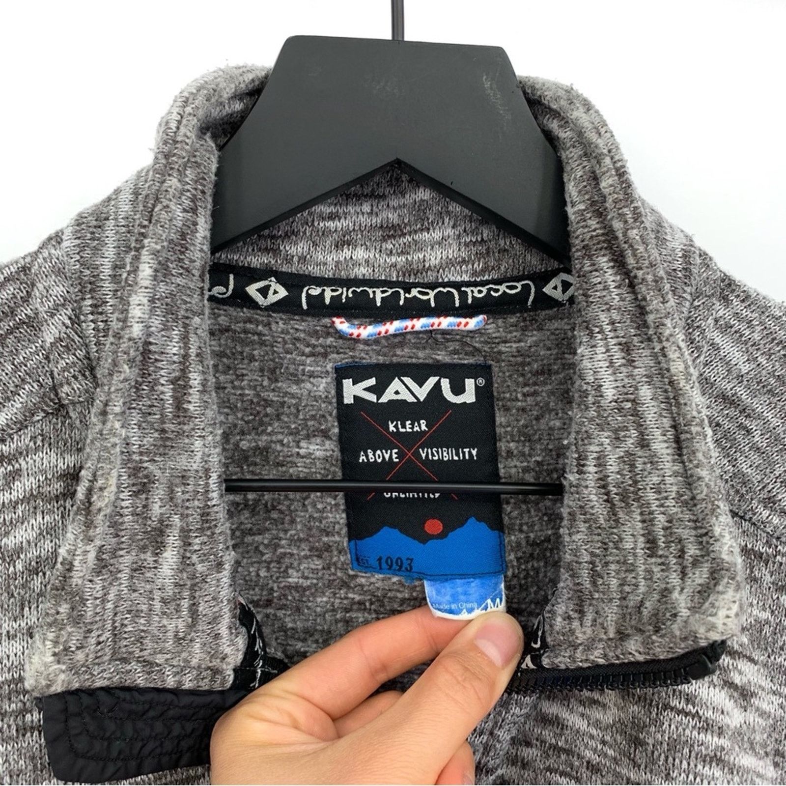 KAVU KAVU Full Zip Sweater Jacket Heather Grey M Size US M / EU 48-50 / 2 - 6 Thumbnail