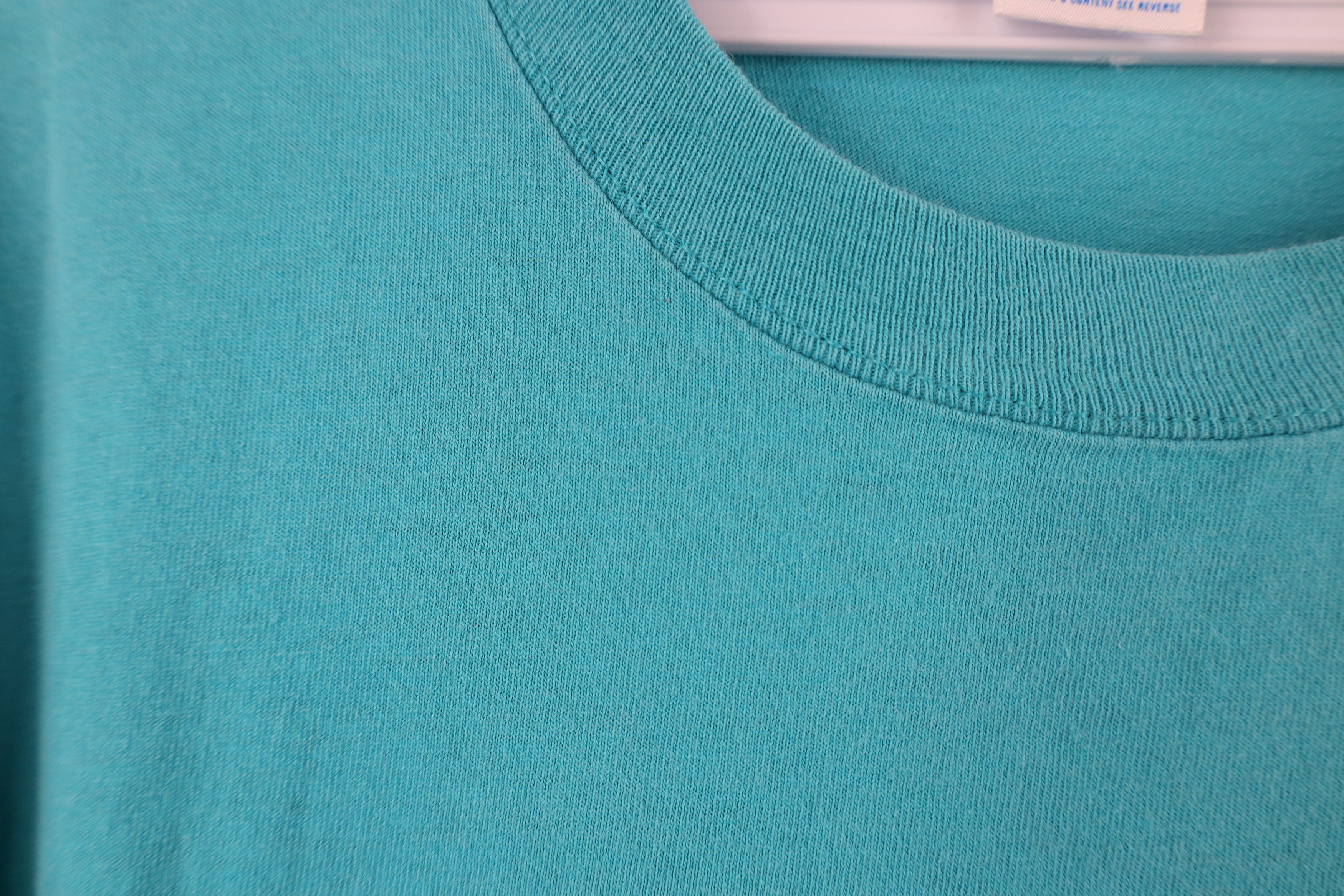 Russell Athletic Vintage 90s Russell Athletic Blank Cotton T-Shirt Blue USA Size US XL / EU 56 / 4 - 5 Thumbnail