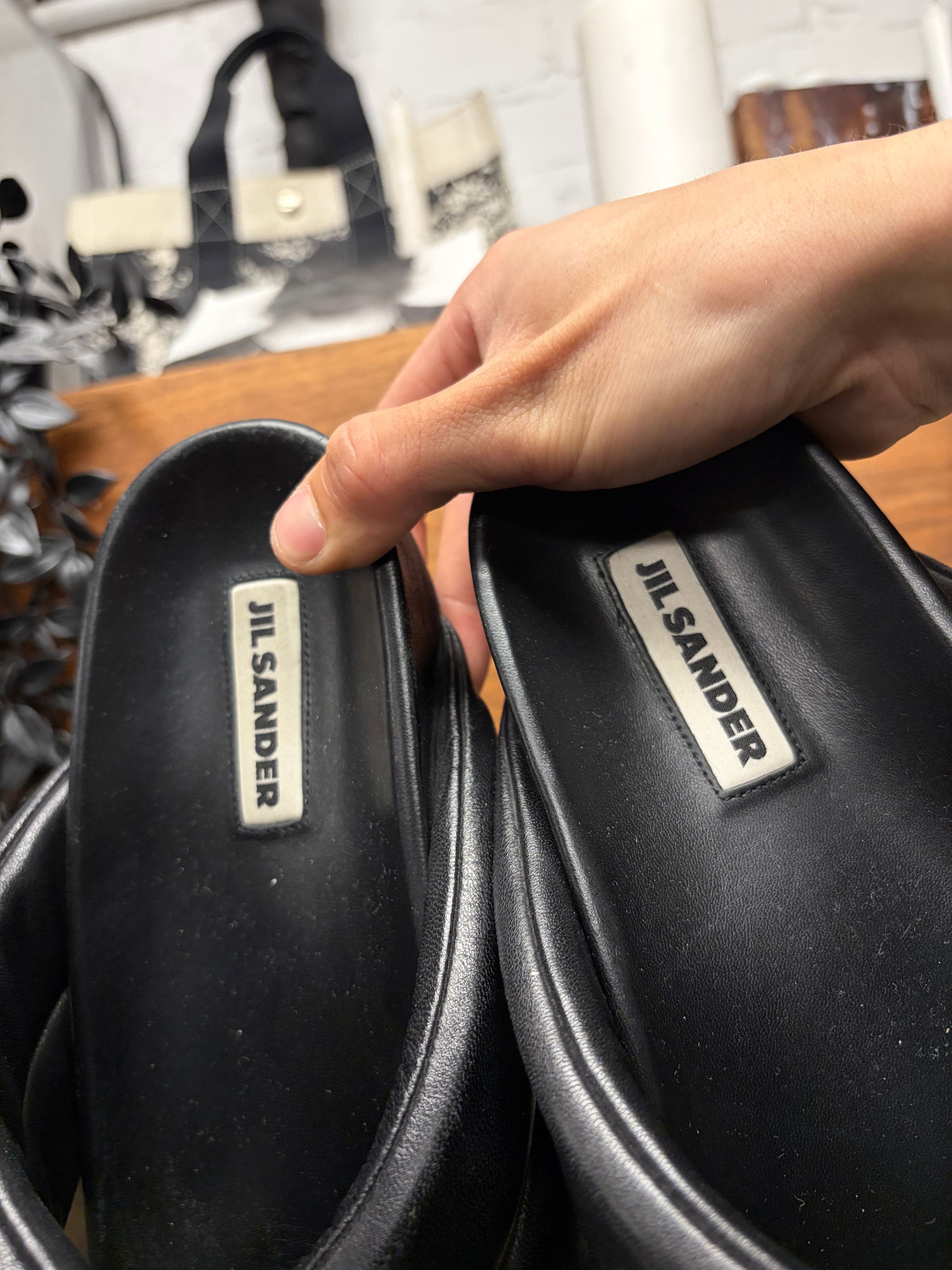 Jil Sander Jil Sander Crossover Strap Black Leather Sandals Size US 10 / EU 43 - 3 Thumbnail