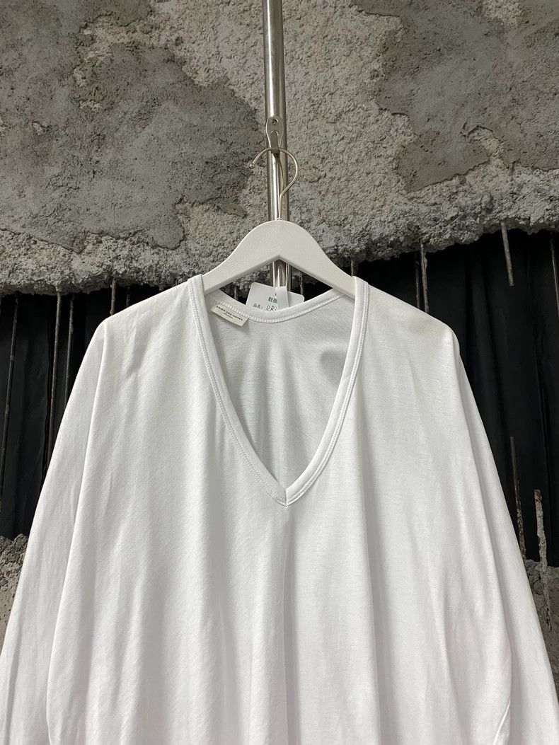 Dries Van Noten DRIES VAN NOTEN White V-neck long sleeves Size M / US 6-8 / IT 42-44 - 3 Thumbnail