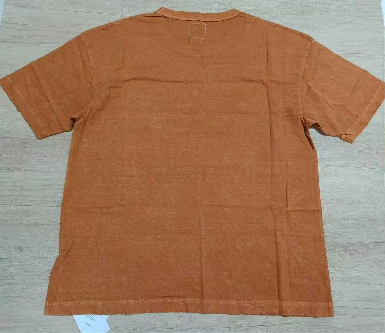 Visvim visvim 21ss jumbo tee uneven-dye orange 3 hand-damaged Size US L / EU 52-54 / 3 - 6 Thumbnail