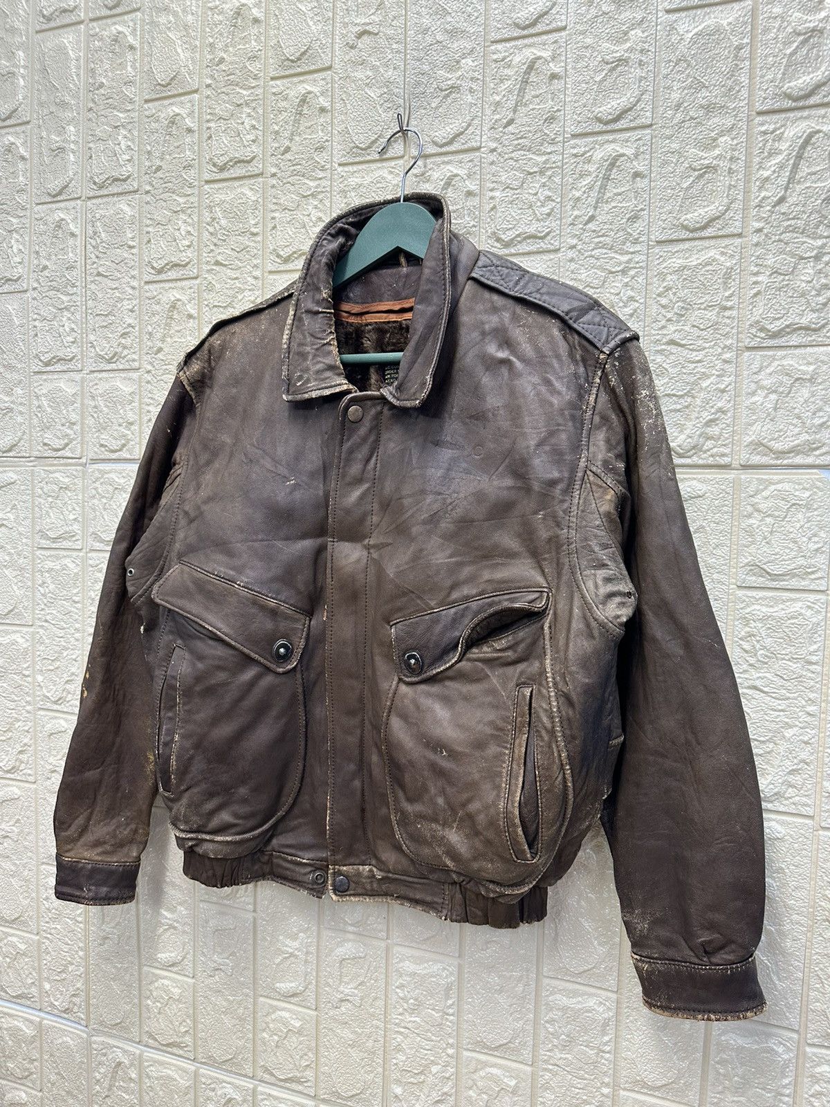 Vintage Rare Vintage US Armed Force Aviator Jacket MJ34 Size US M / EU 48-50 / 2 - 2 Thumbnail