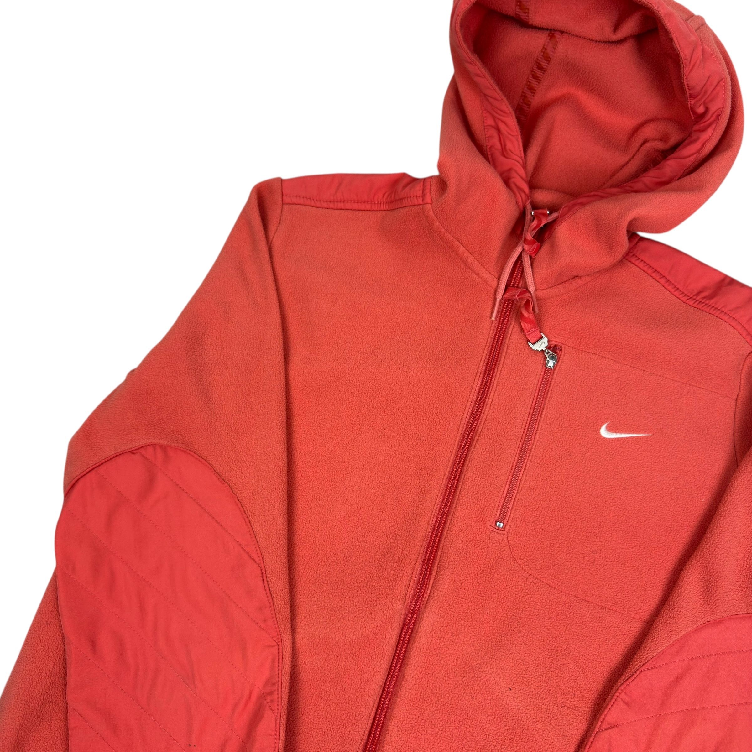 Nike Nike Mens Orange White Solo Swoosh Zip-Through Hoodie Medium Size US M / EU 48-50 / 2 - 4 Thumbnail